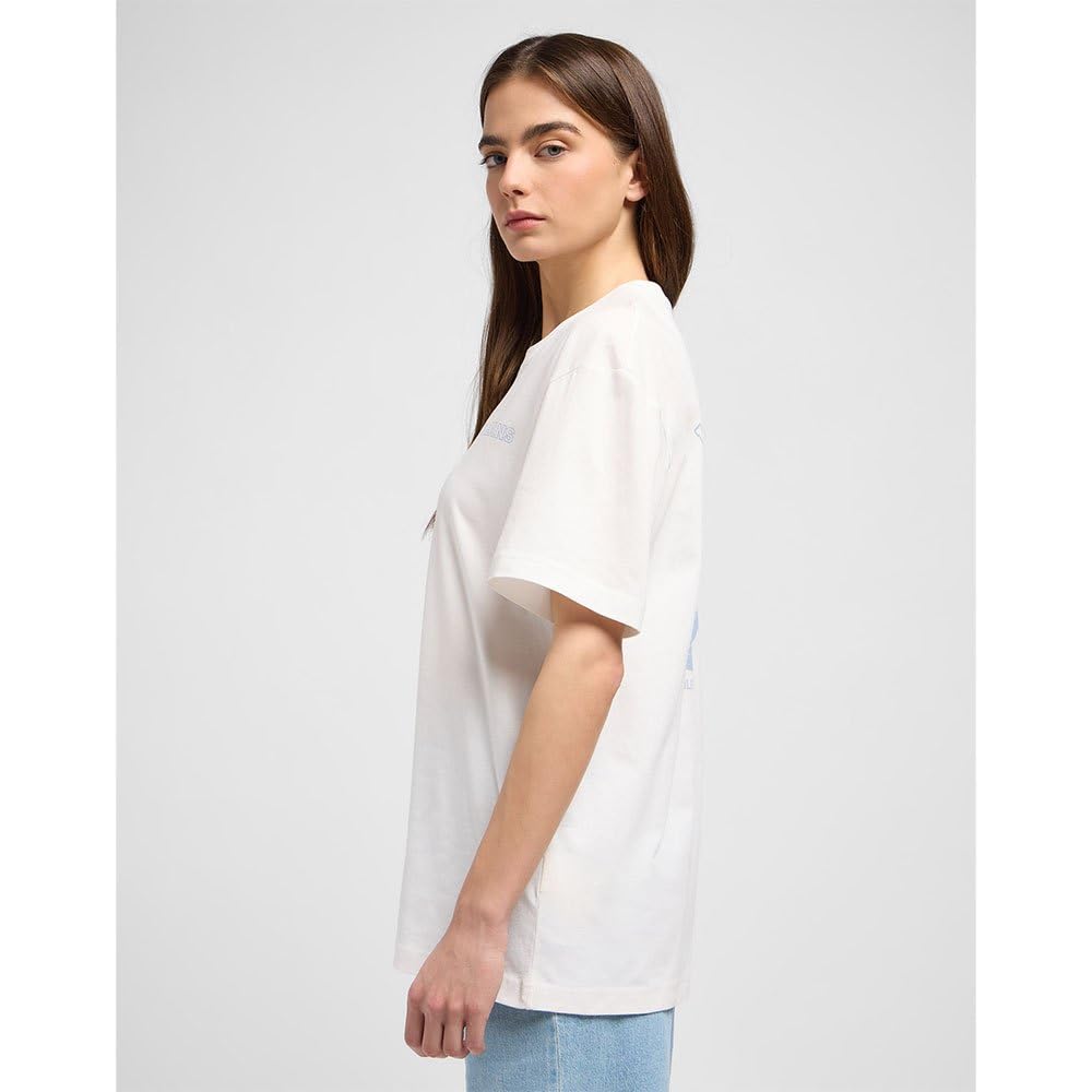 Lee Col Rond t-shirt femme M coton