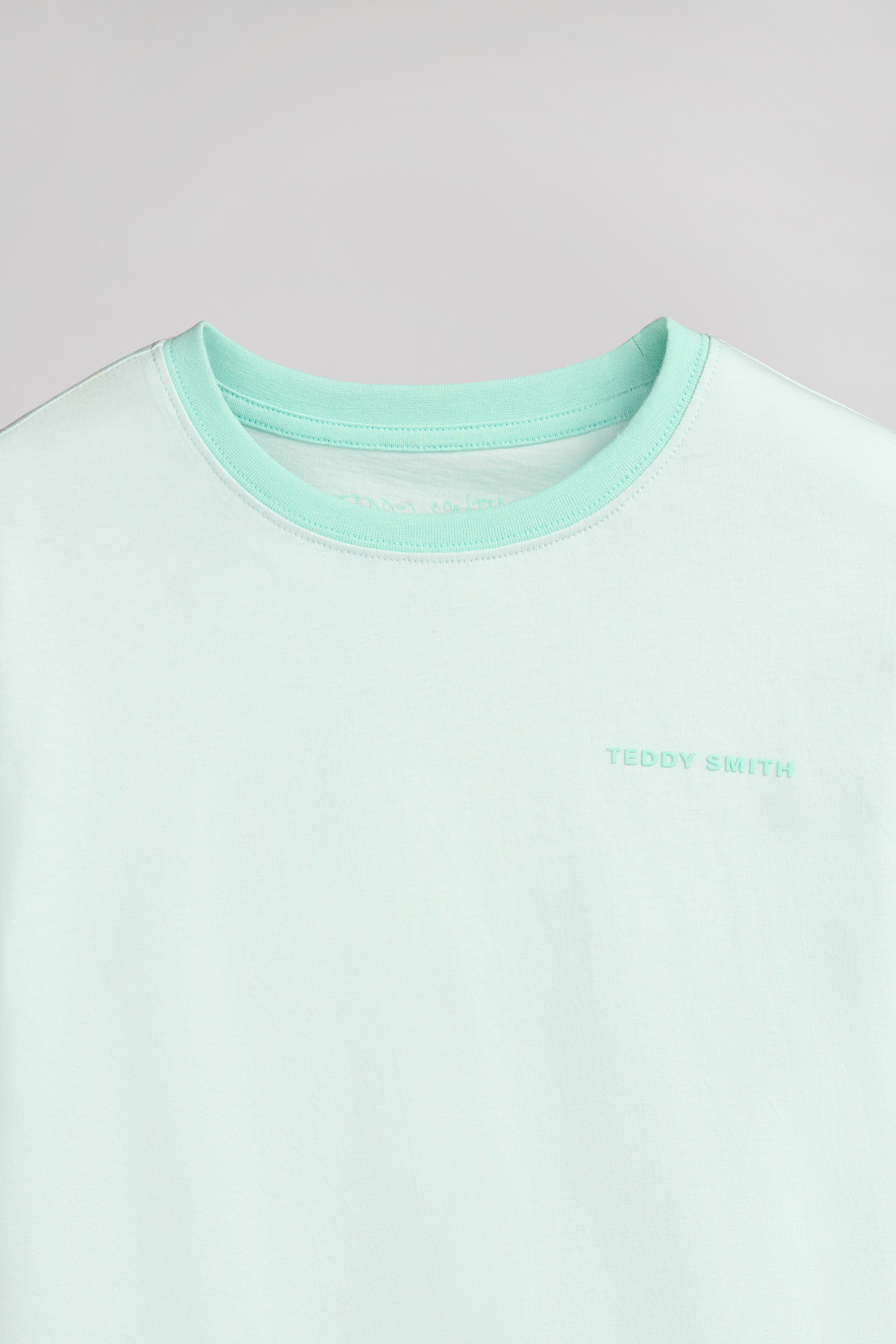 Teddy Smith The-Tee 2 R MC JR t-shirt garçon Menthol coton