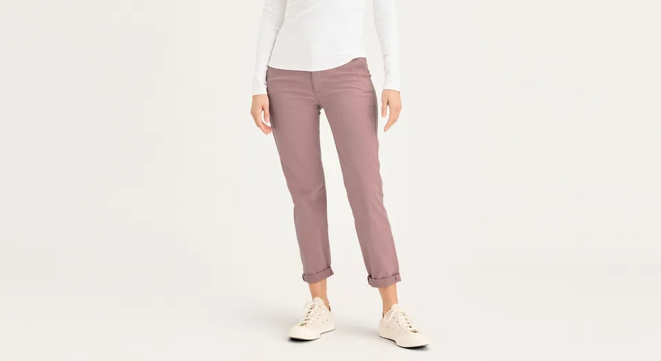 Dockers Weekend Chino Slim Fit pantalon rouge long