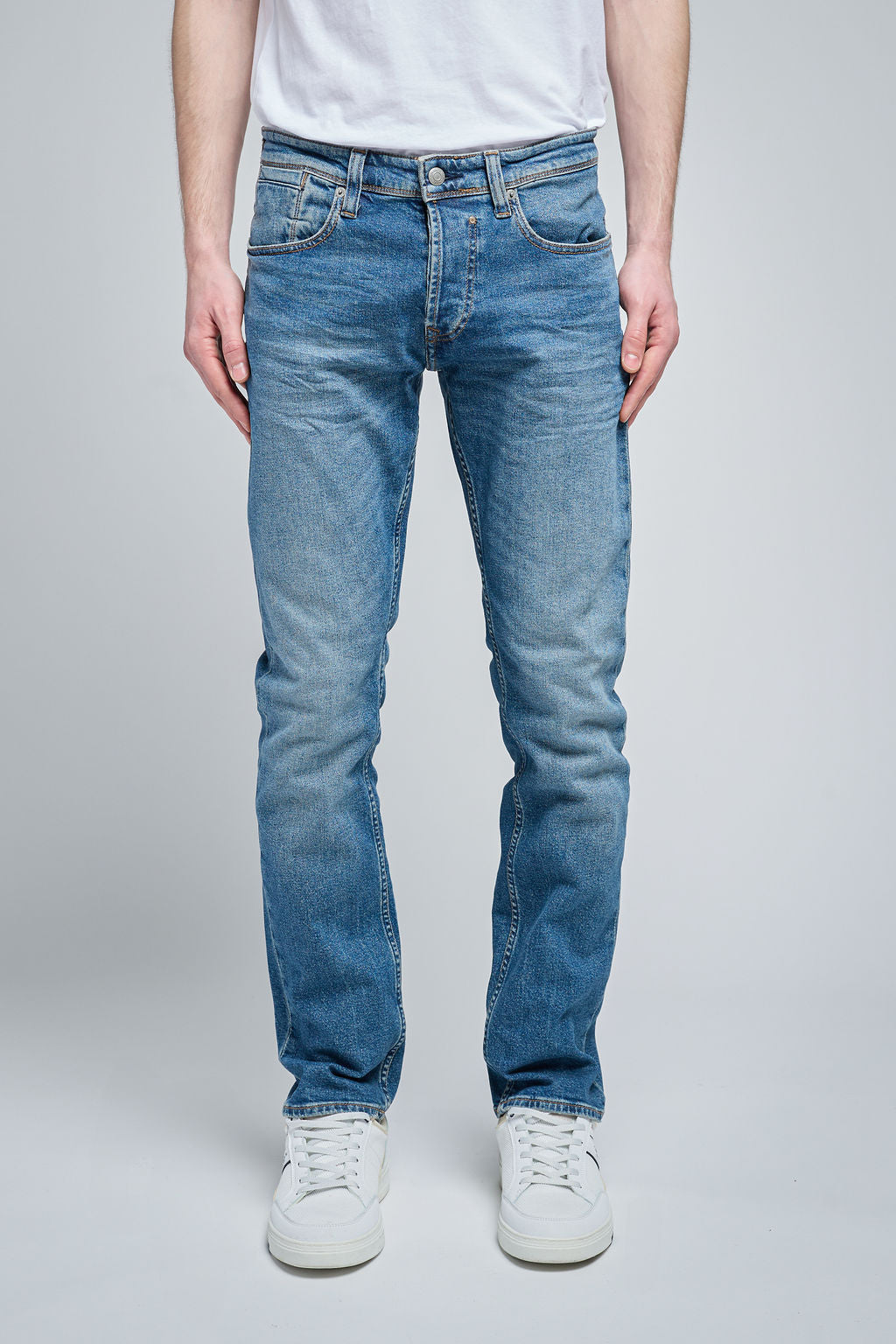 Teddy Smith REG L32 jean droit vintage dark coton