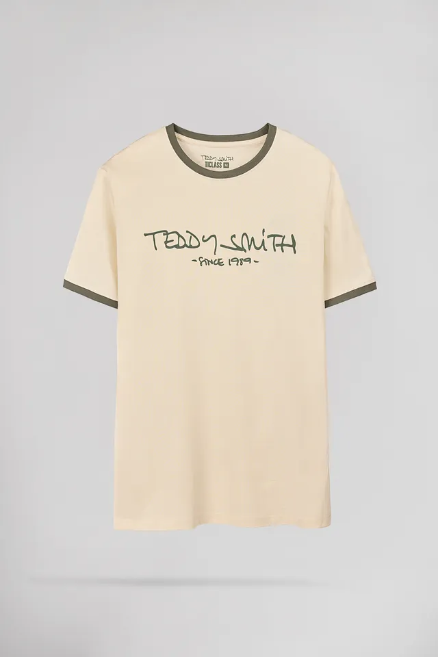 Teddy Smith Ticlass T-shirt col rond homme naturel coupe classique