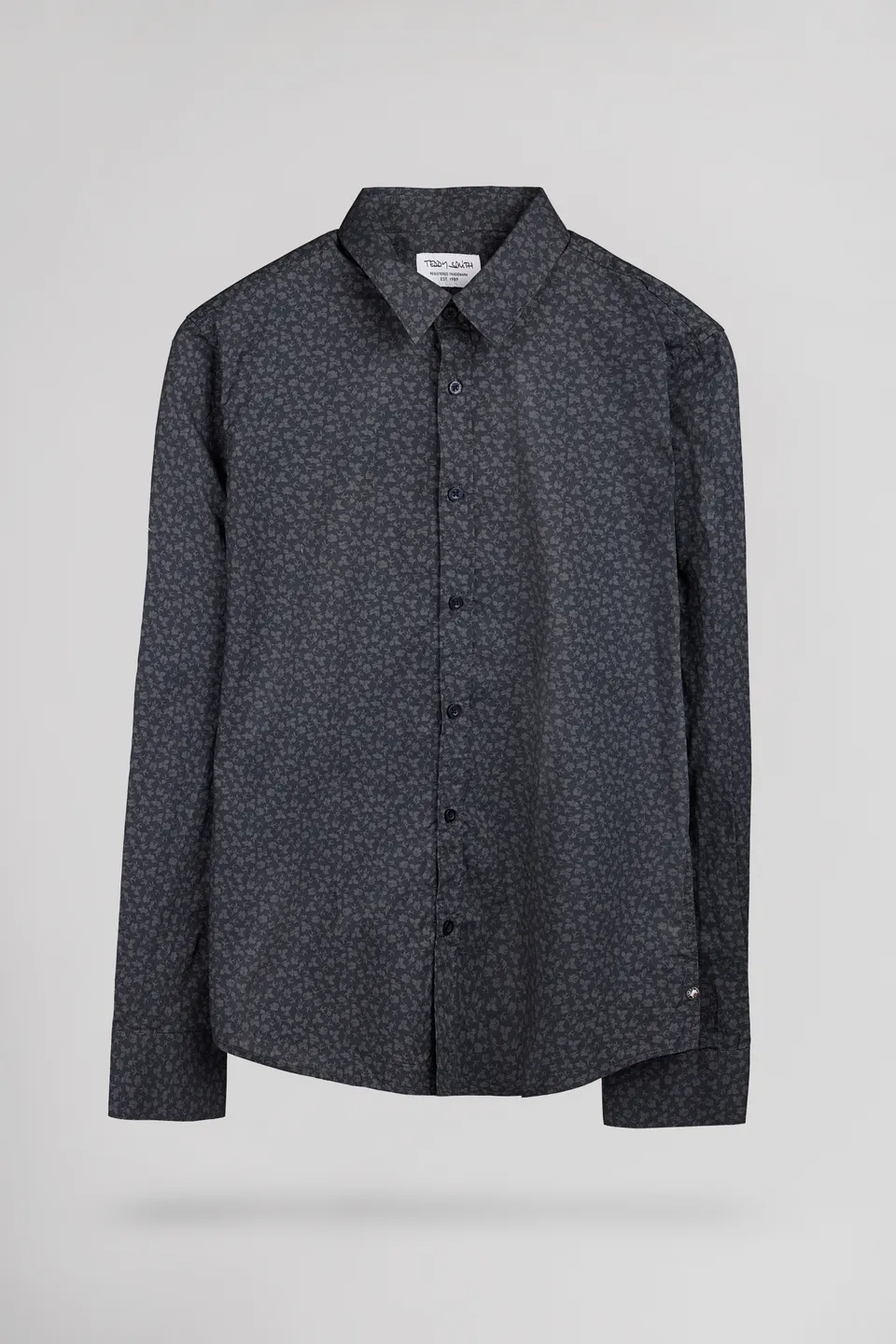 Teddy Smith Carton chemise dark navy cintrée homme