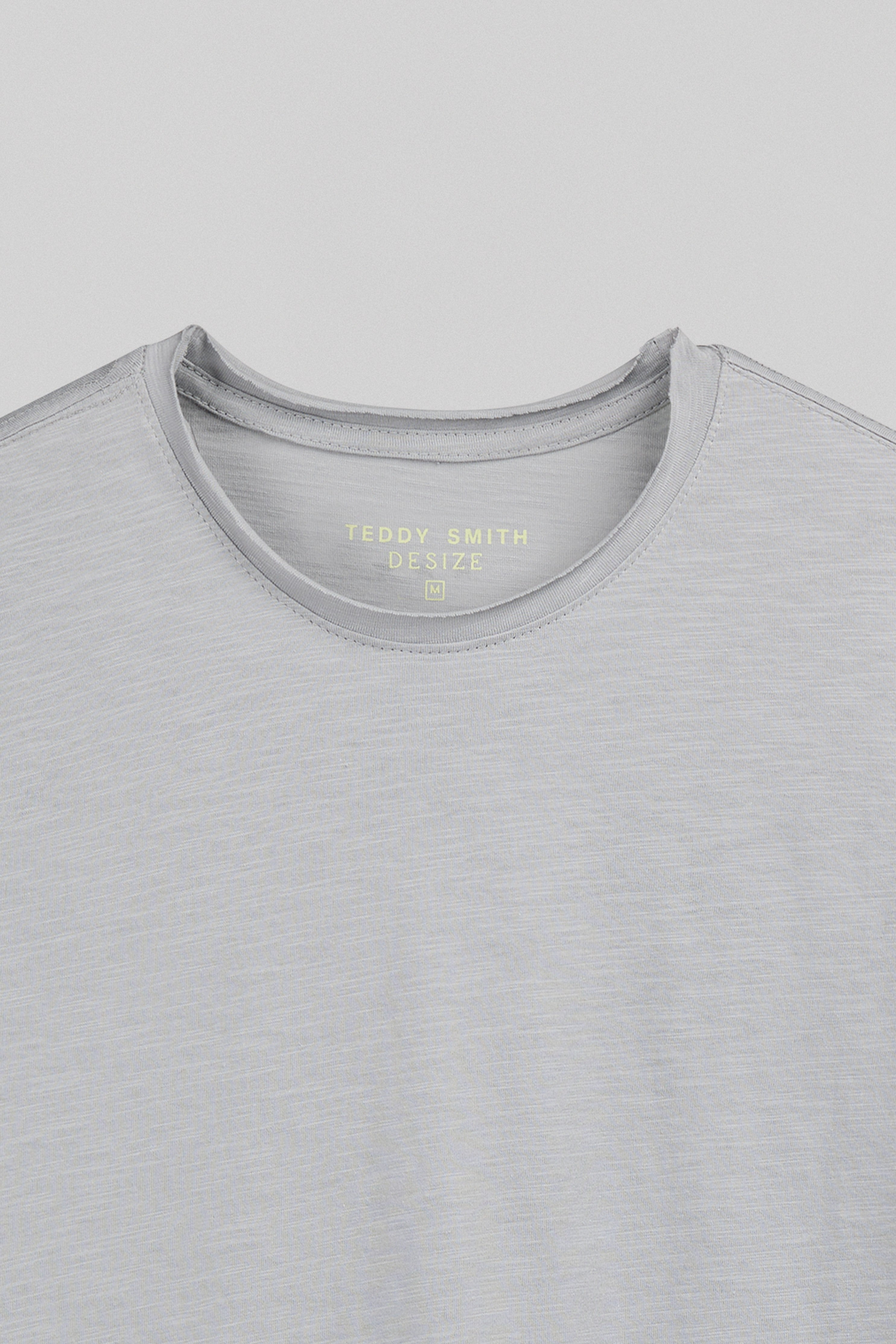 Teddy Smith T-Perry T-Shirt Bleu Fumé Slub