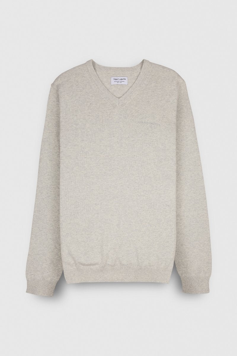Teddy Smith Pulser 3 pull homme blanc ivoire ajusté