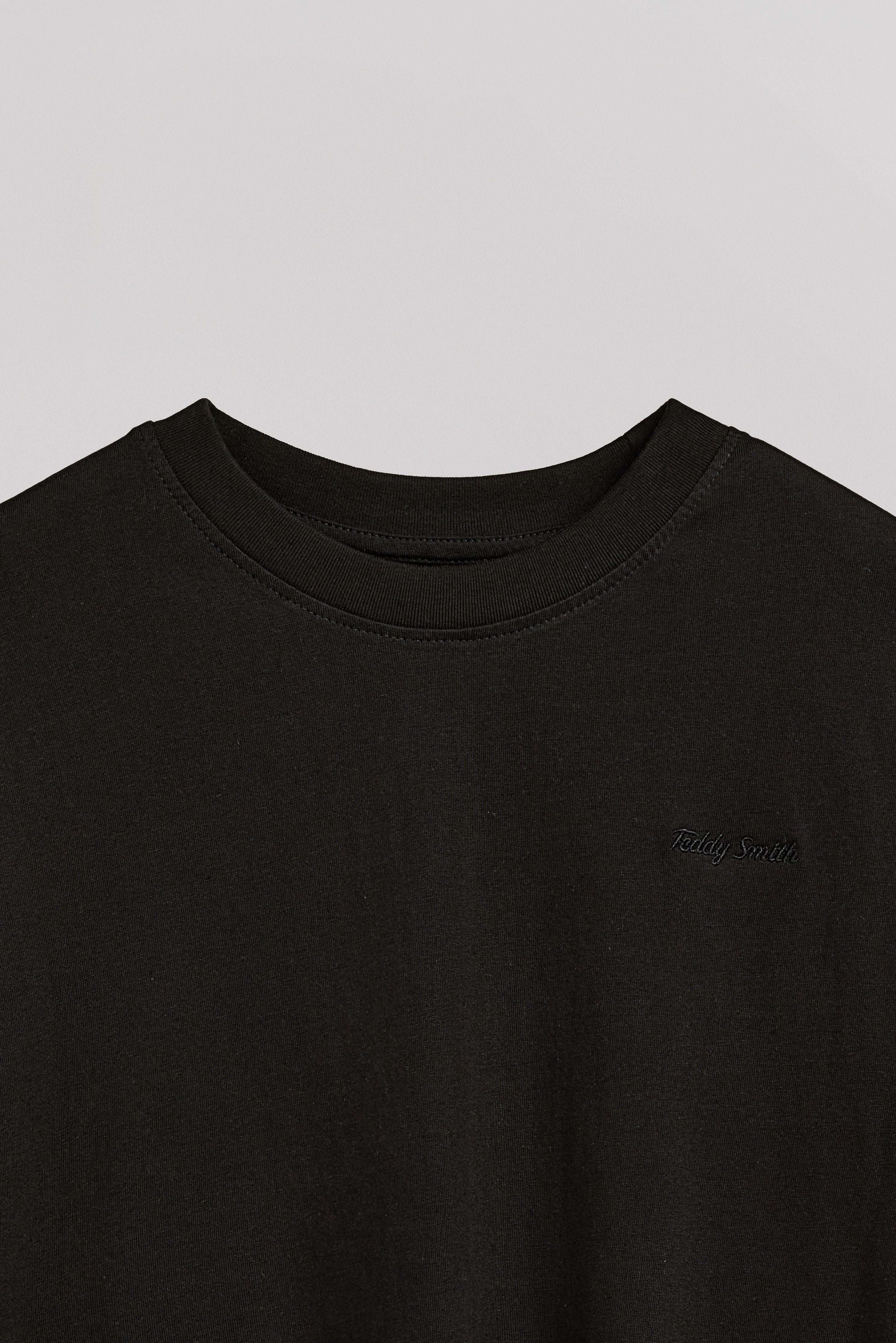 Teddy Smith T-Carla MC T-shirt court femme noir coton