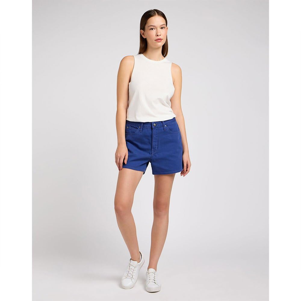 Lee Carol short jean femme coupe décontractée denim