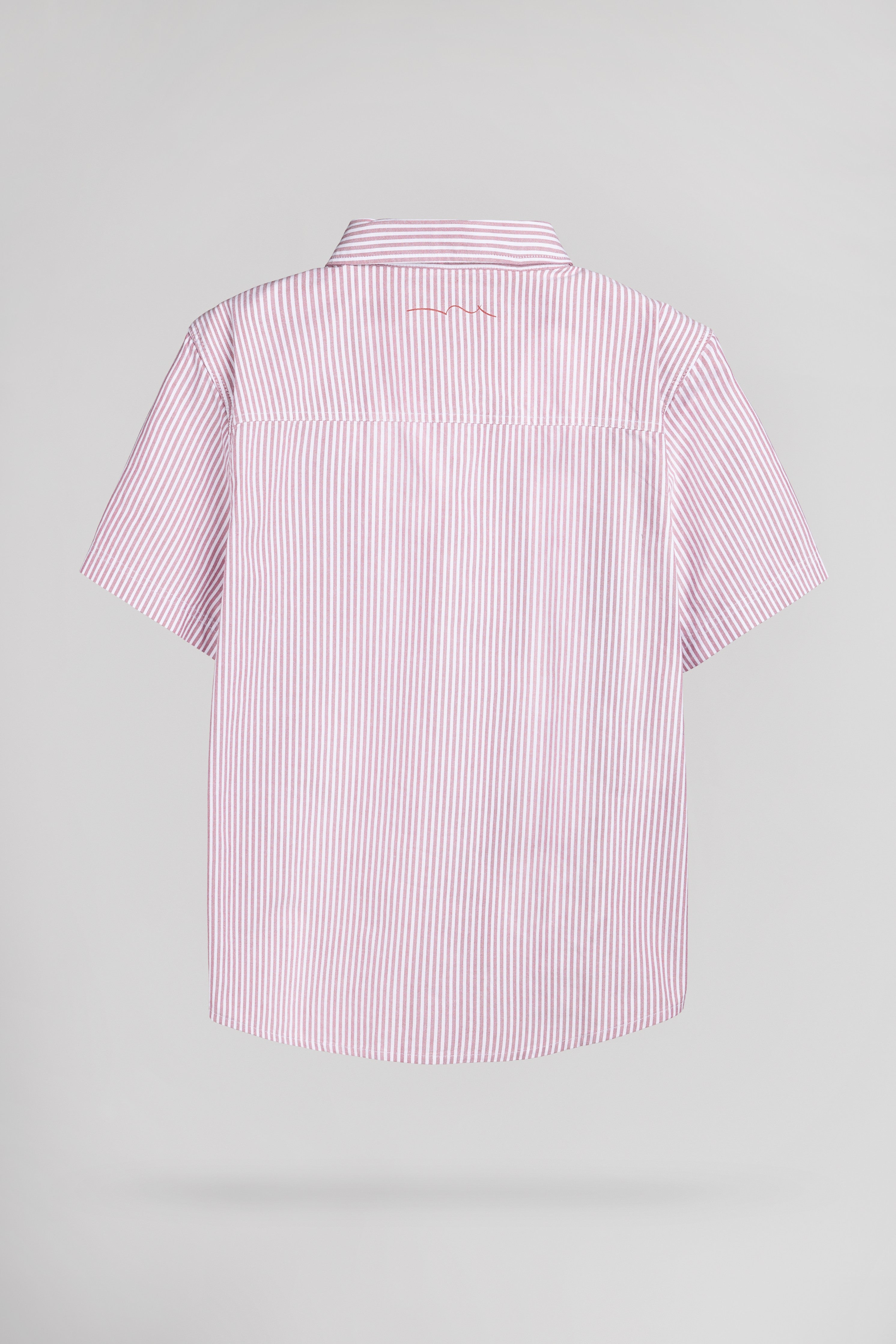 Teddy Smith C-Ox MC JR chemise garçon framboise rayures