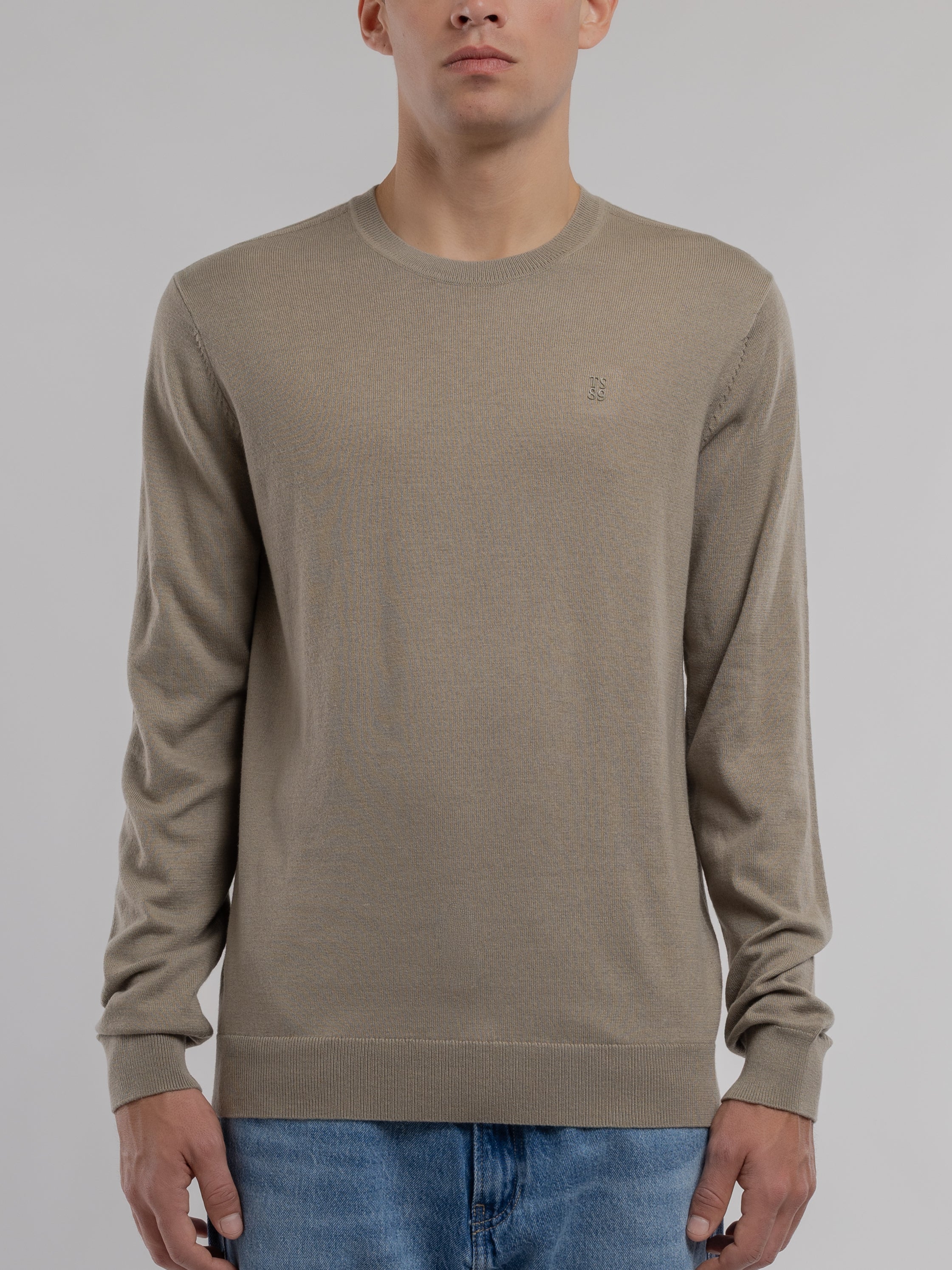 Teddy Smith P-Martino pull homme bleach kaki ajusté