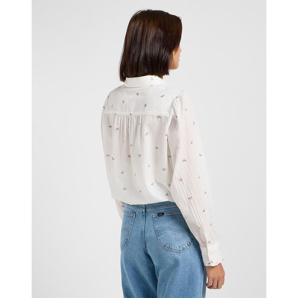 Lee Shirred Blouse chemisier femme L Grove Floral coton bio