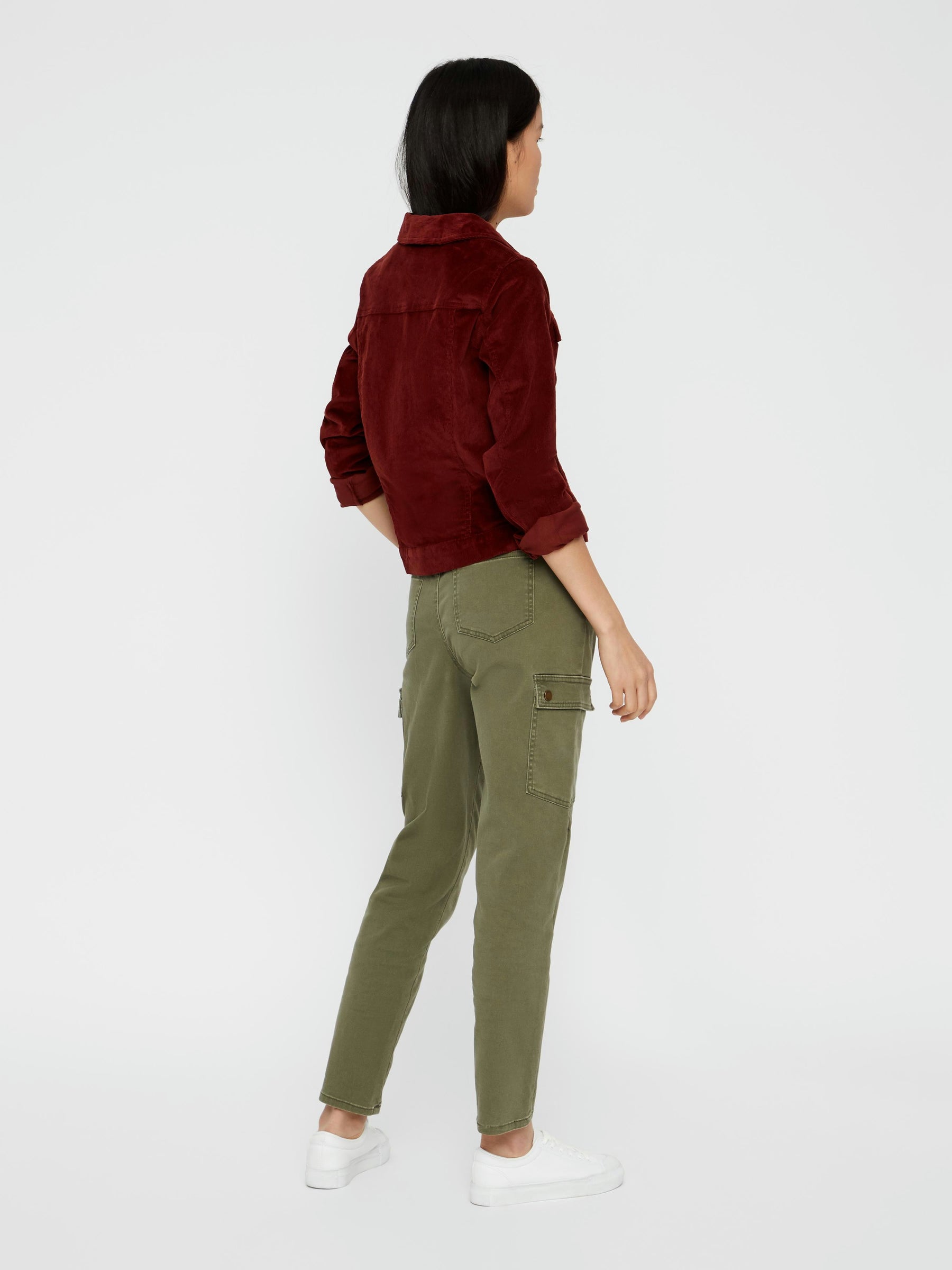 Noisy May veste velours côtelé slim coton stretch poches