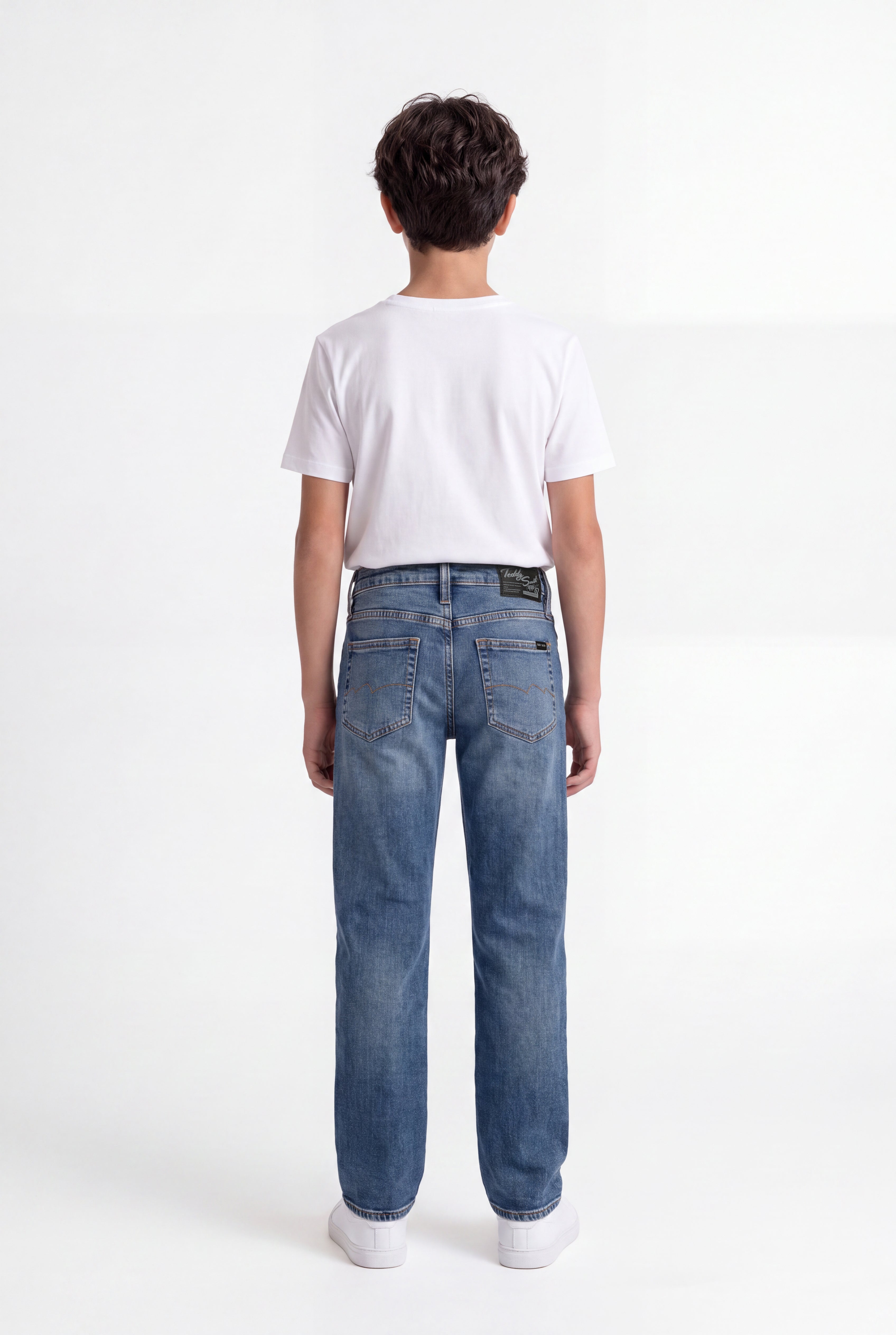 Teddy Smith Straight Boy JR jean droit vintage dark garçon