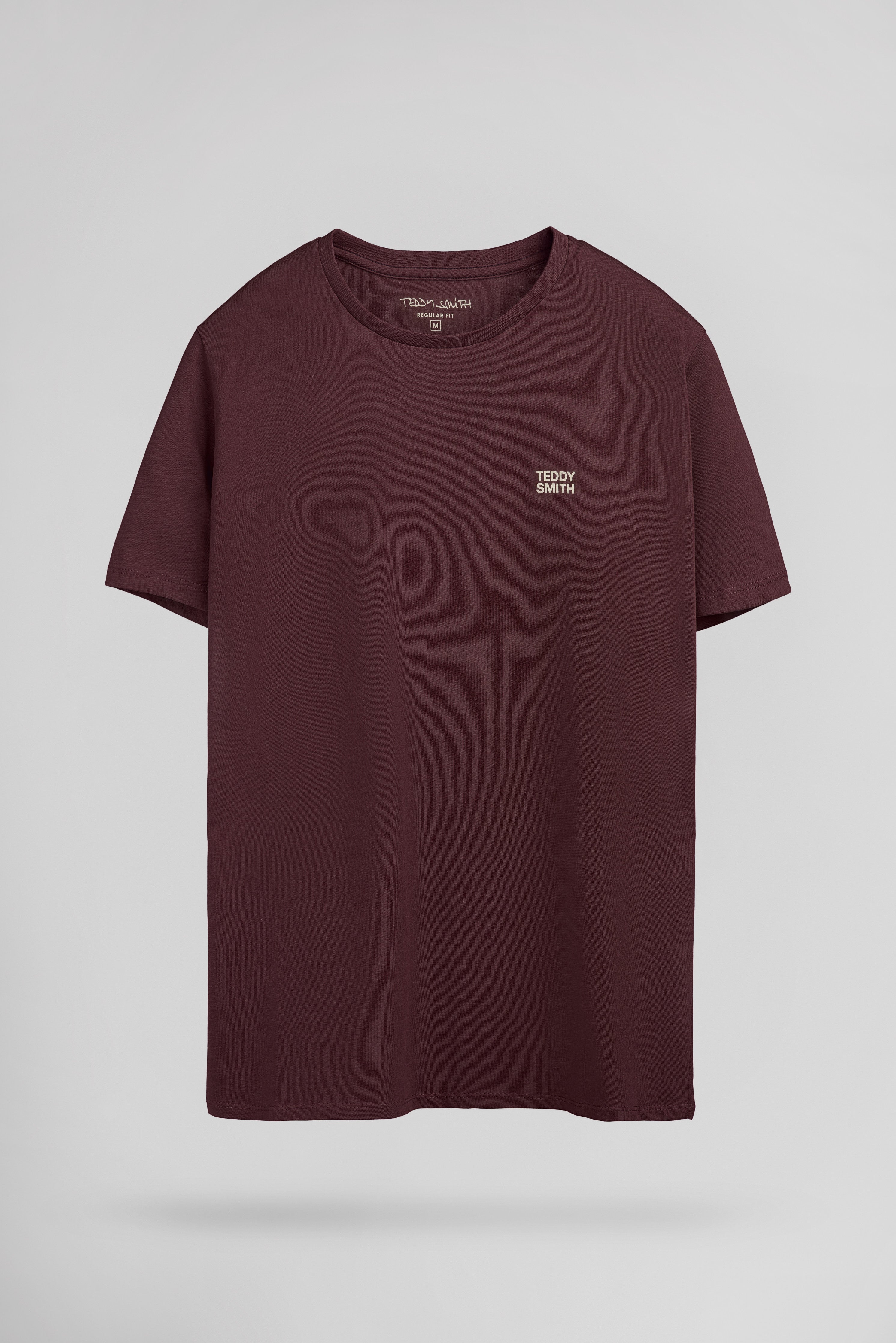 Teddy Smith The Tee 1 MC t-shirt bordeaux coton