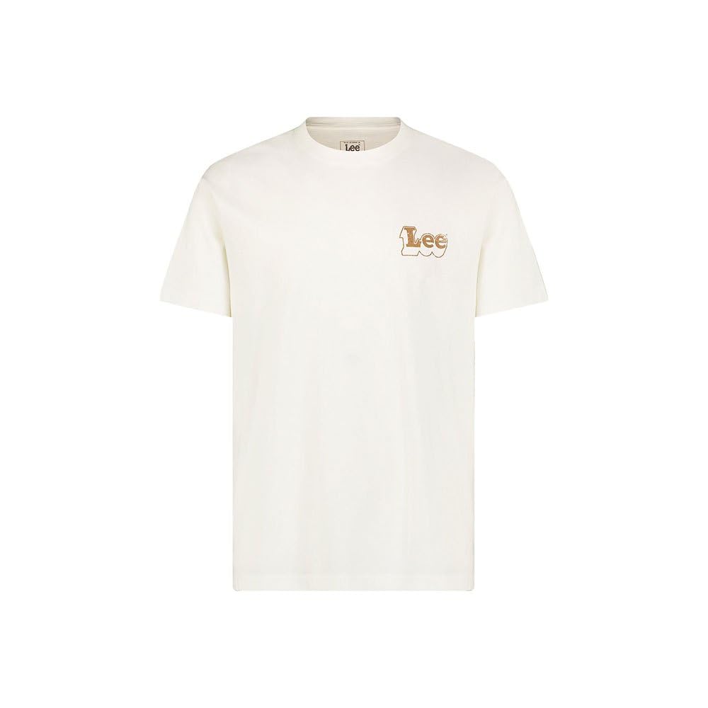 Lee Subtle Relaxed Tee t-shirt homme L écru coton
