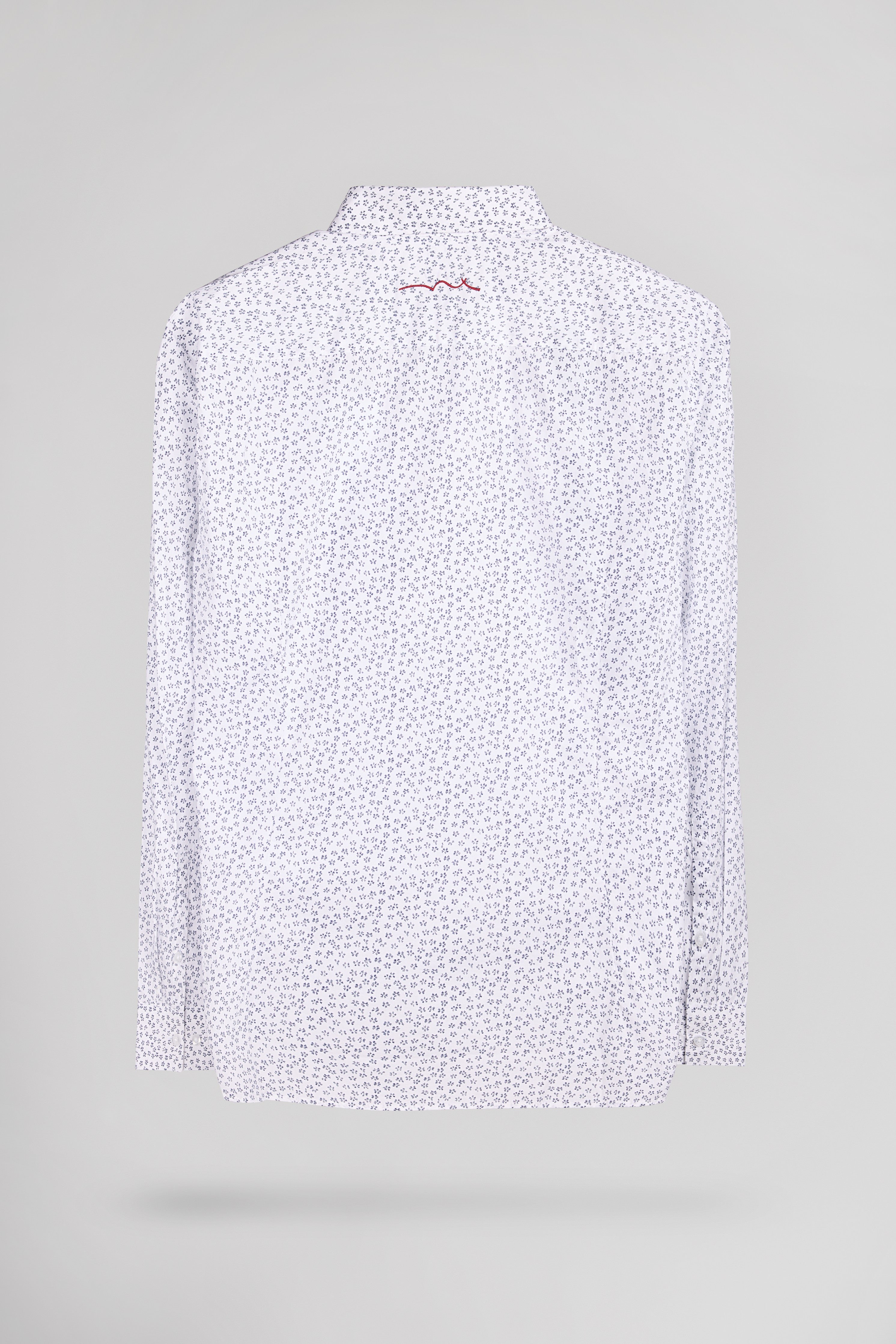 Teddy Smith Carton ML chemise cintrée blanc micro print