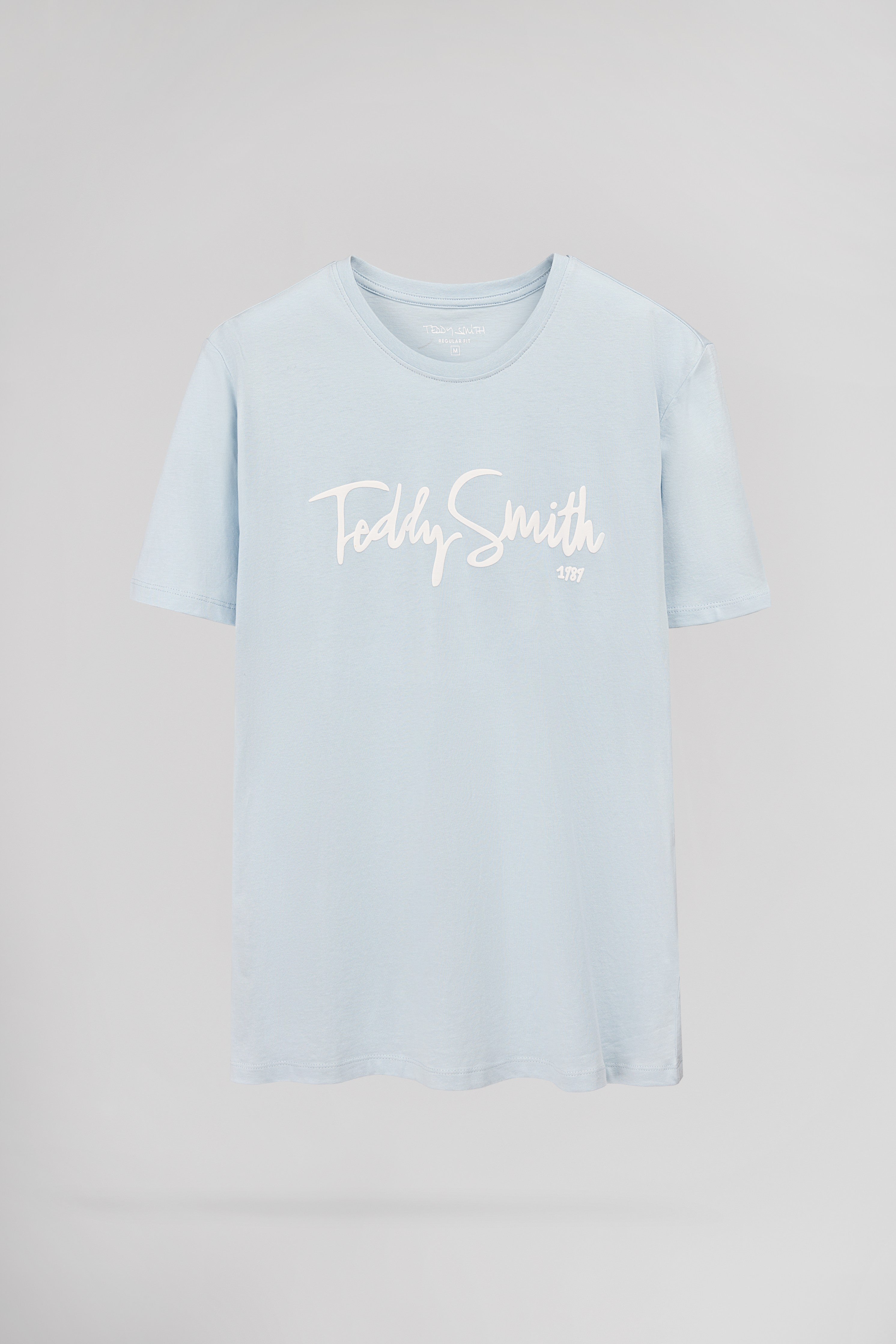 Teddy Smith T-Evry MC Pastel Blue t-shirt bleu pastel col rond