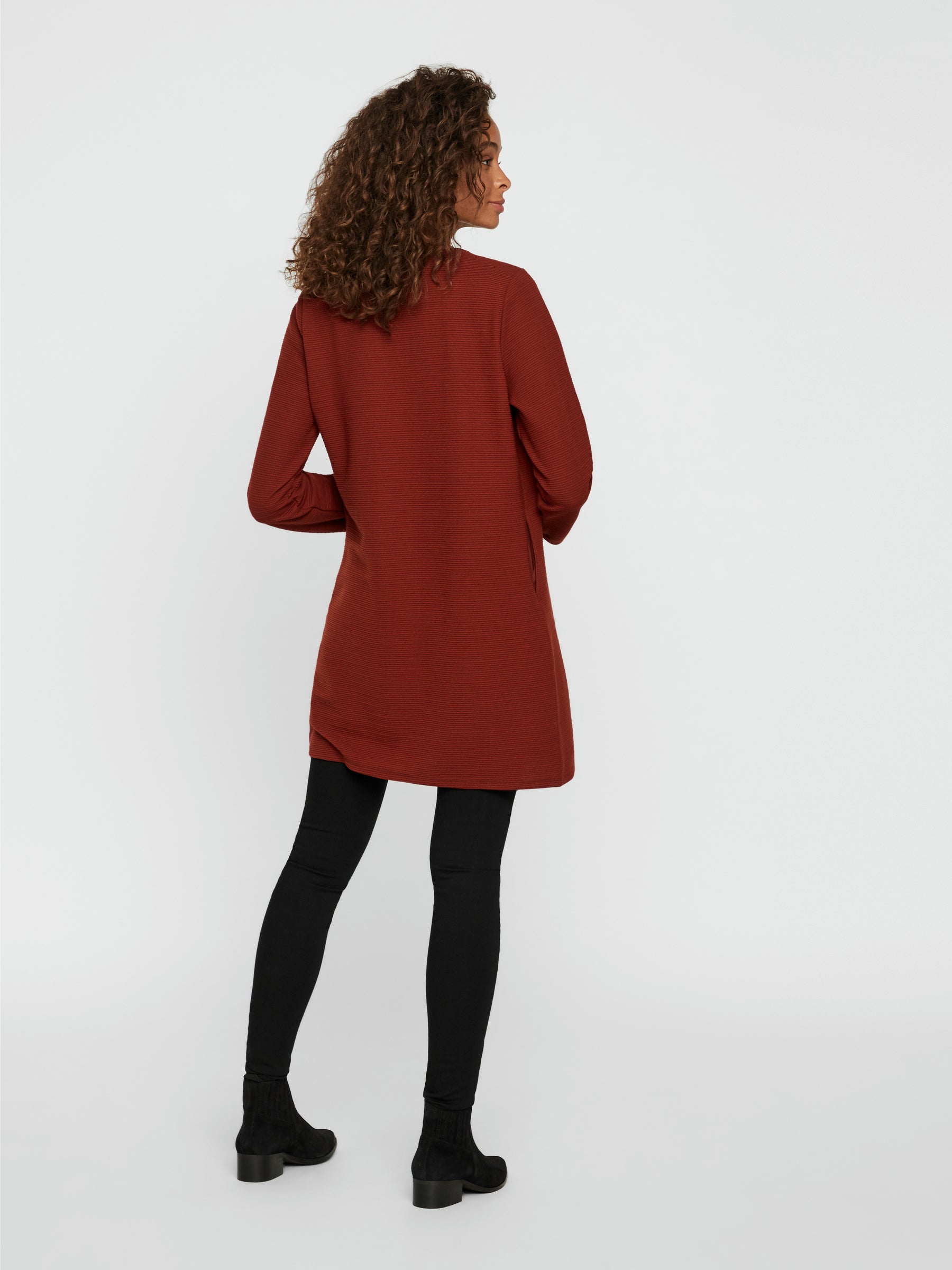 Noisy May gilet long col rond doux stretch
