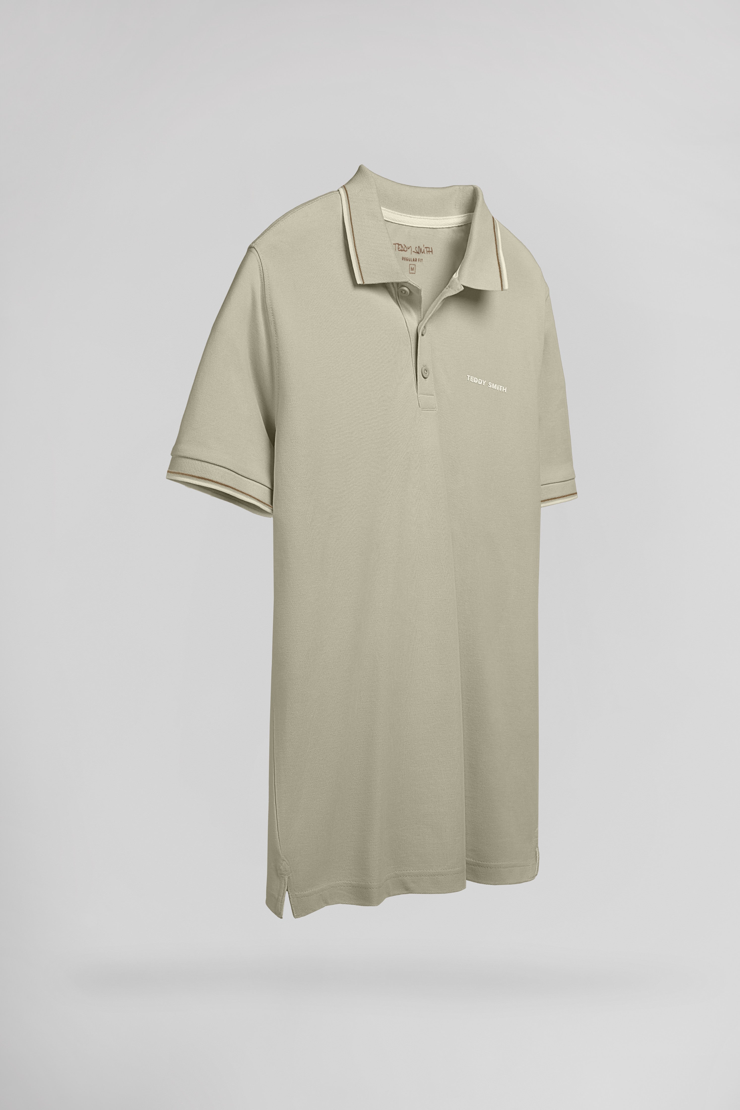 Teddy Smith Pasian 2 MC polo bleach kaki coton