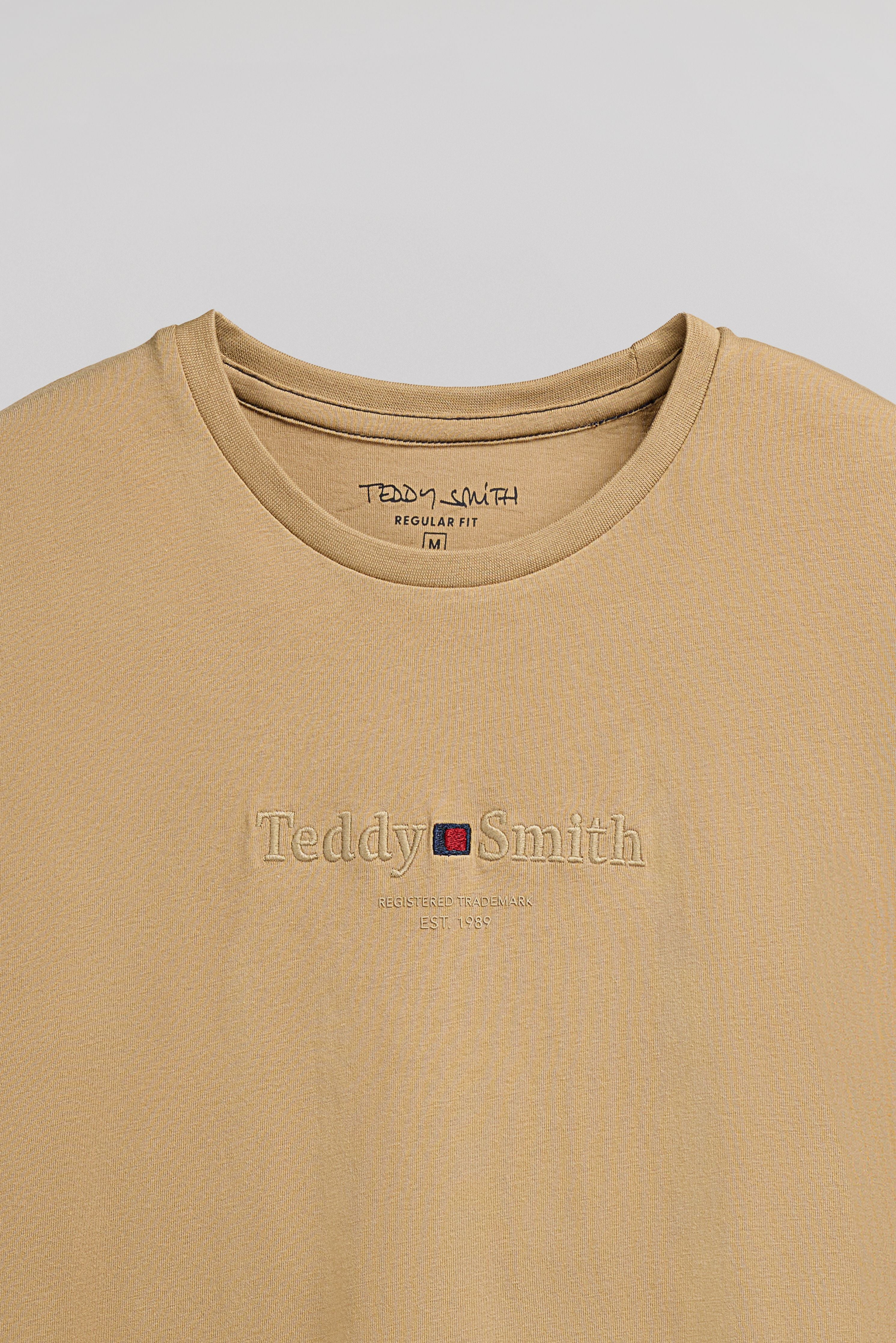 Teddy Smith T-Jim MC t-shirt worker beige 100% coton