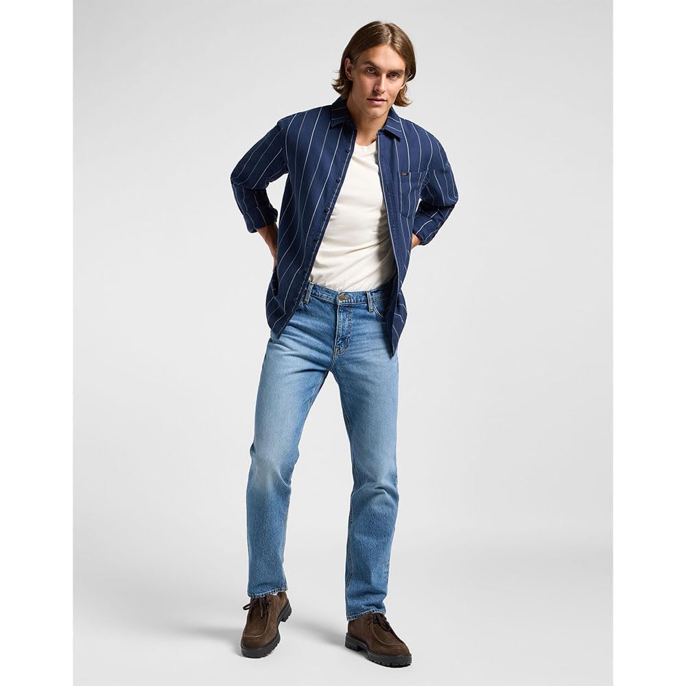 Lee Mercantile Shirt chemise homme M carreaux rouille coton