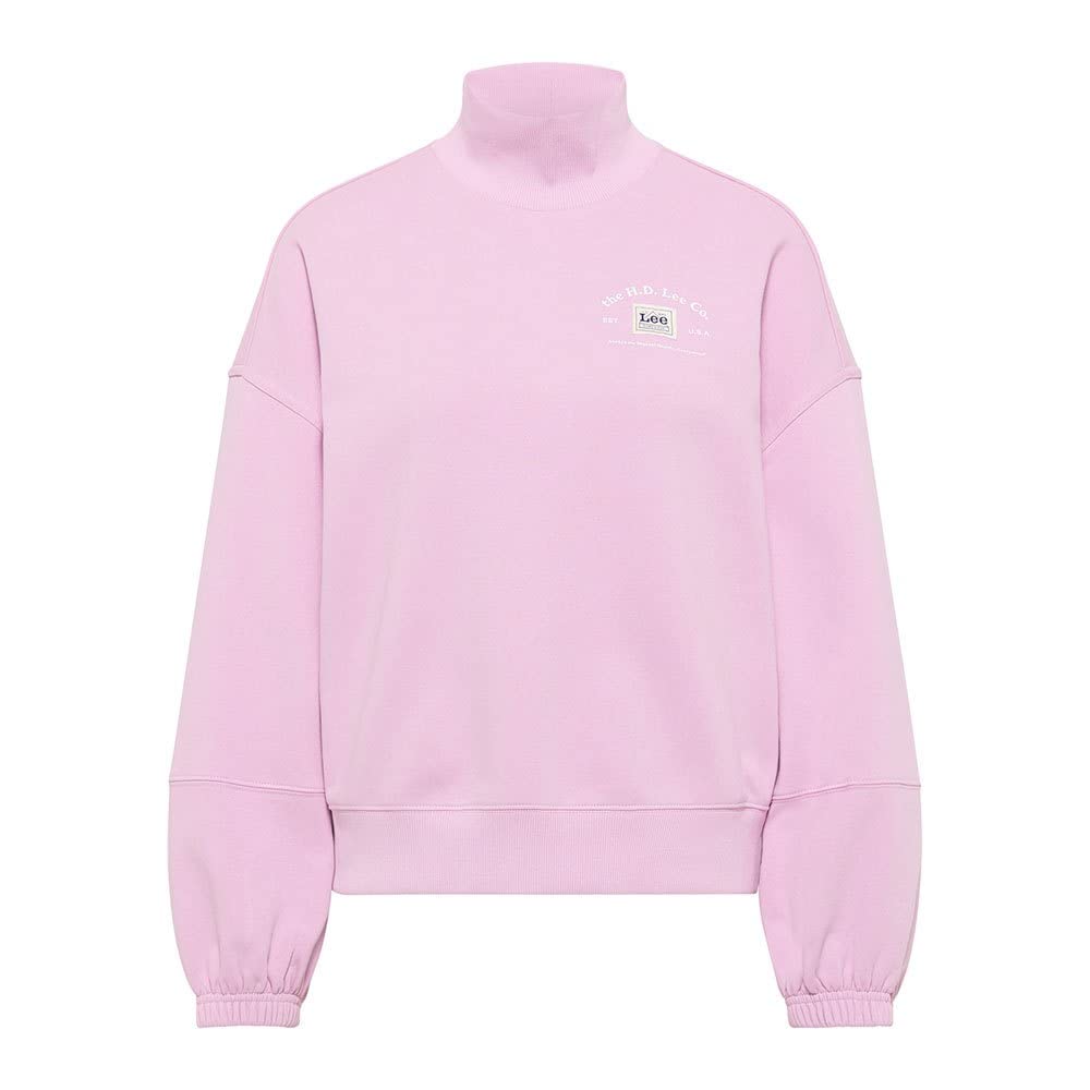 Lee Highneck Volume Sleeve sweat femme violet