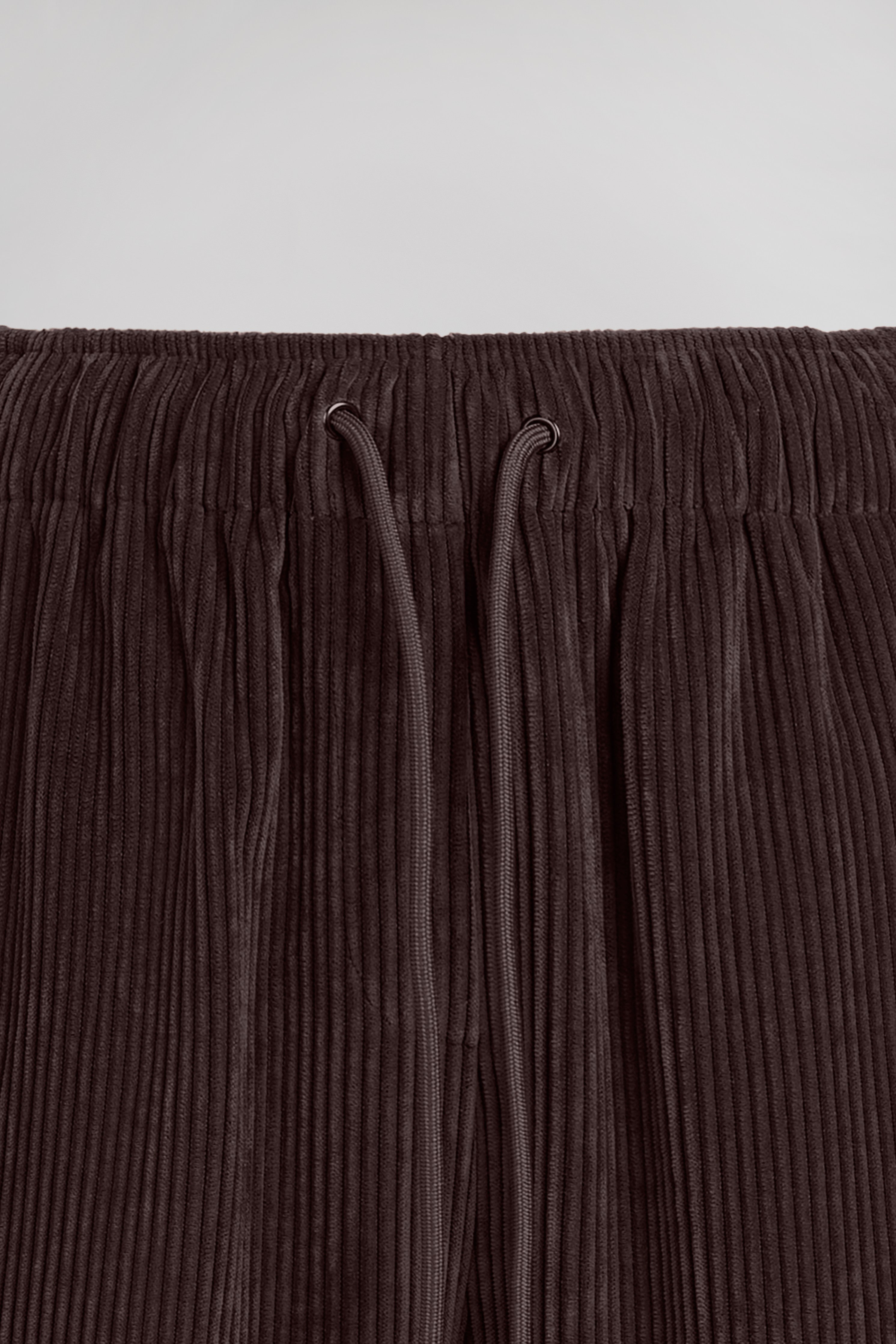 Teddy Smith Velours pantalon velours marron foncé femme