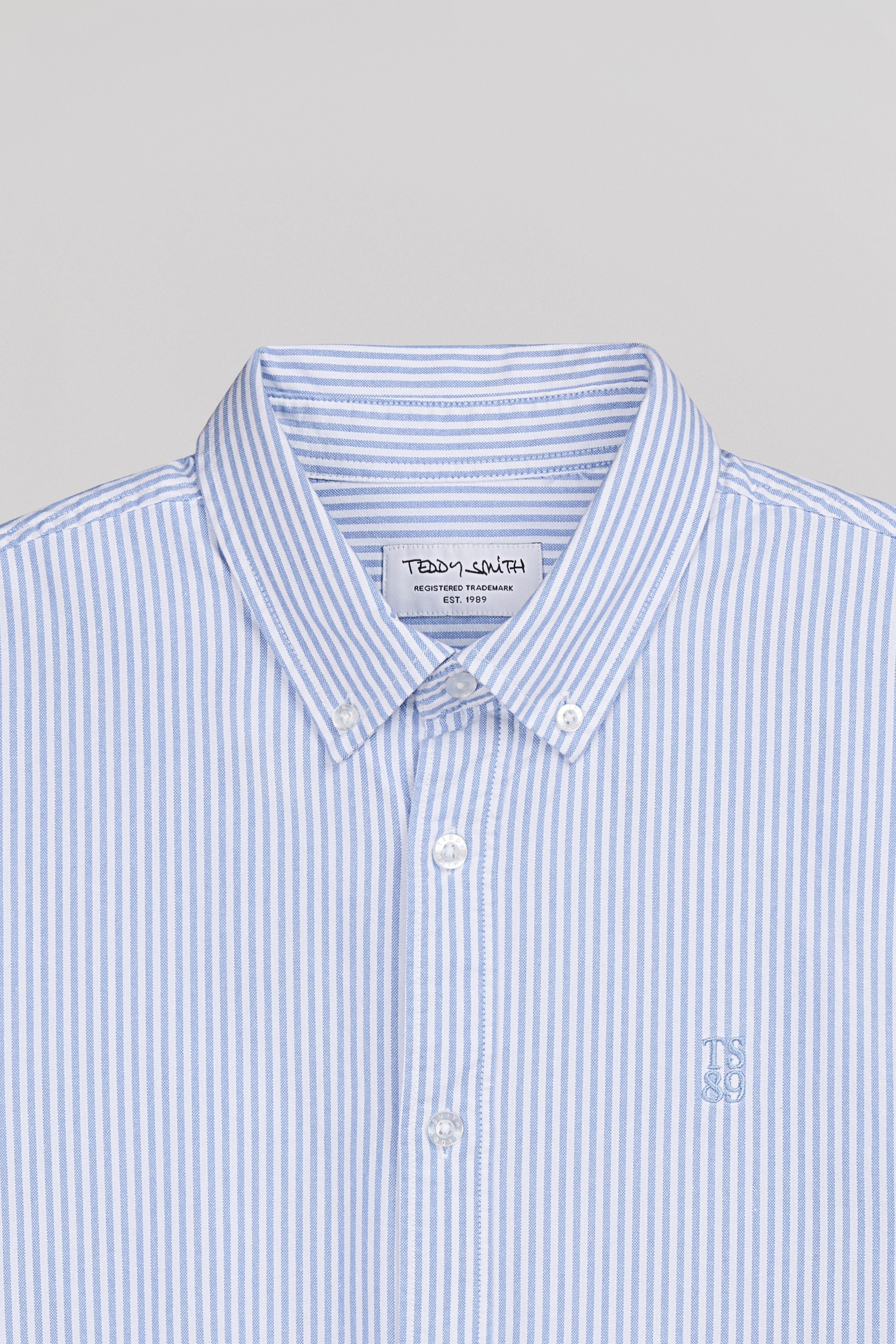 Teddy Smith C-Stanley ML chemise rayures Pastel Blue
