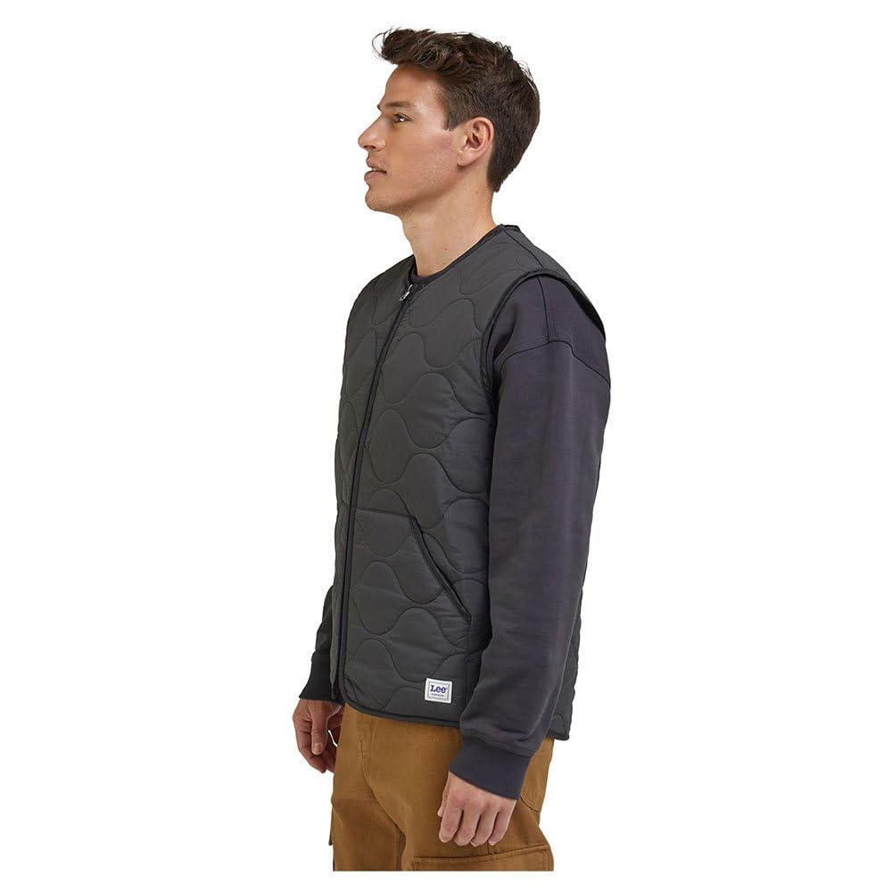 Lee Vest veste homme L noir délavé regular
