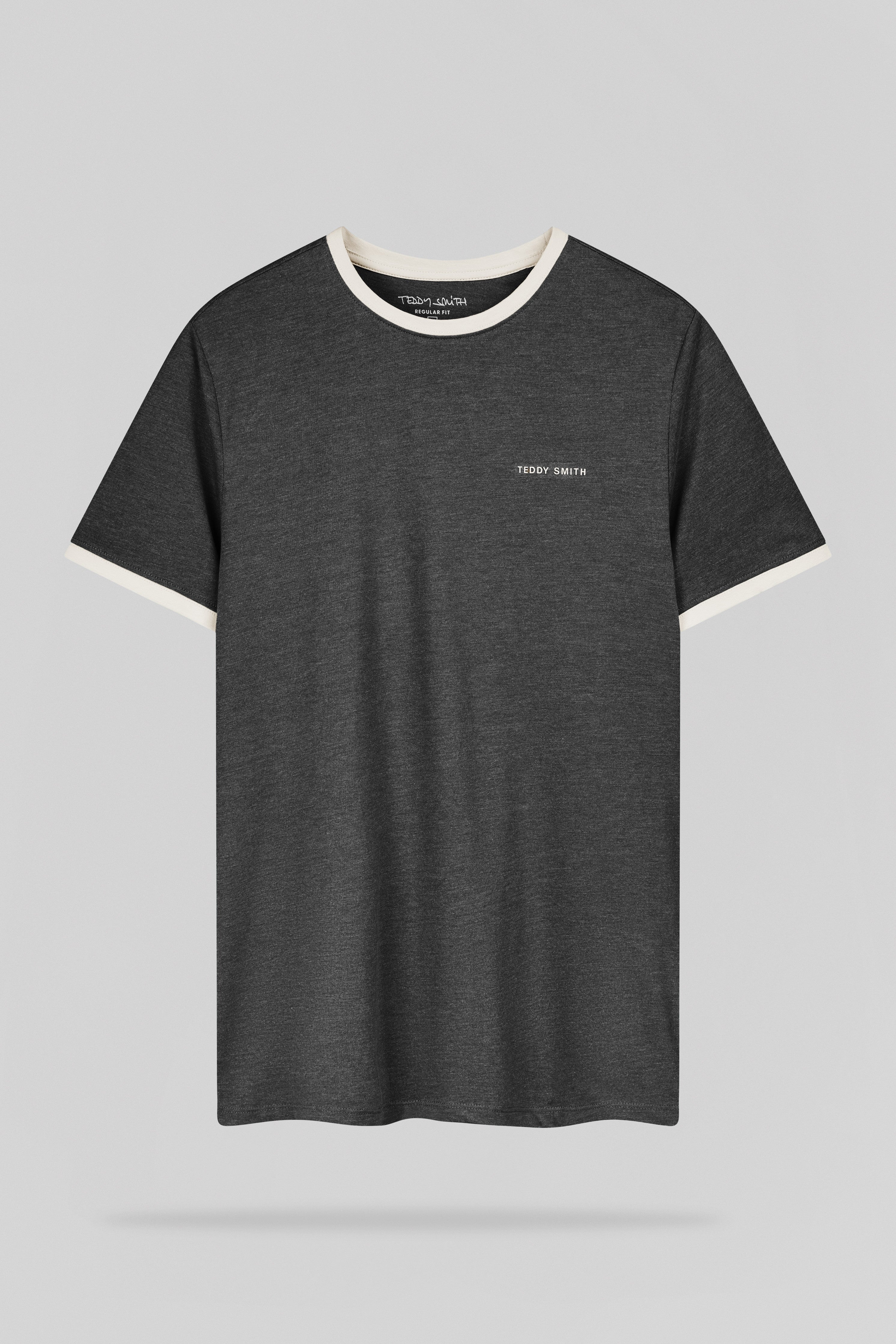 Teddy Smith The-Tee 2 R MC t-shirt anthracite chiné coton