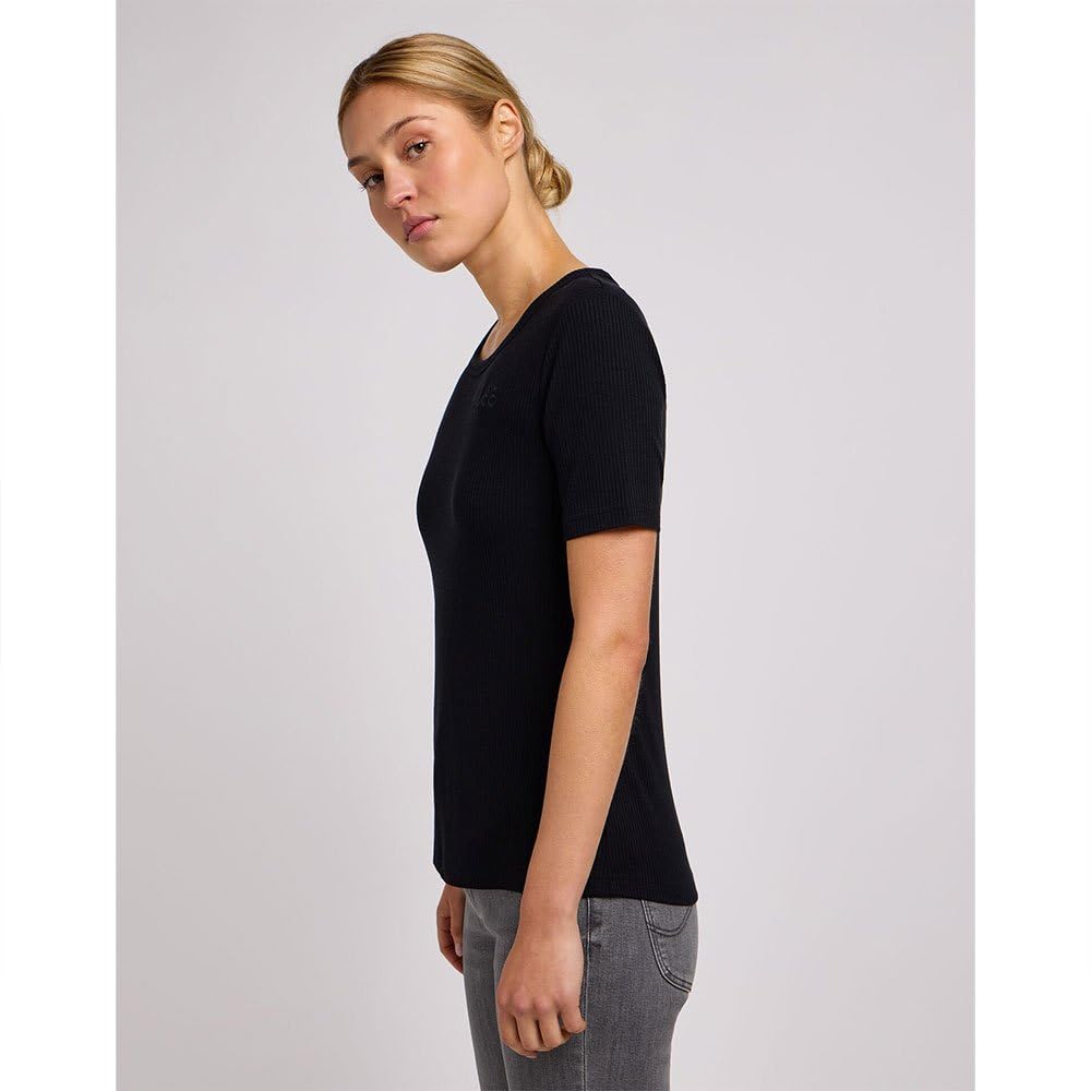 Lee t-shirt femme manches coudes coton Sugar Lilas