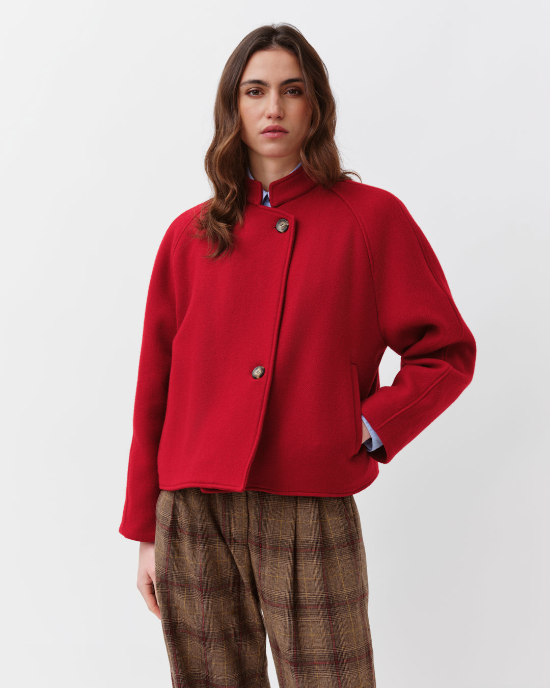 DIEGA BRAVO blouson court rouge