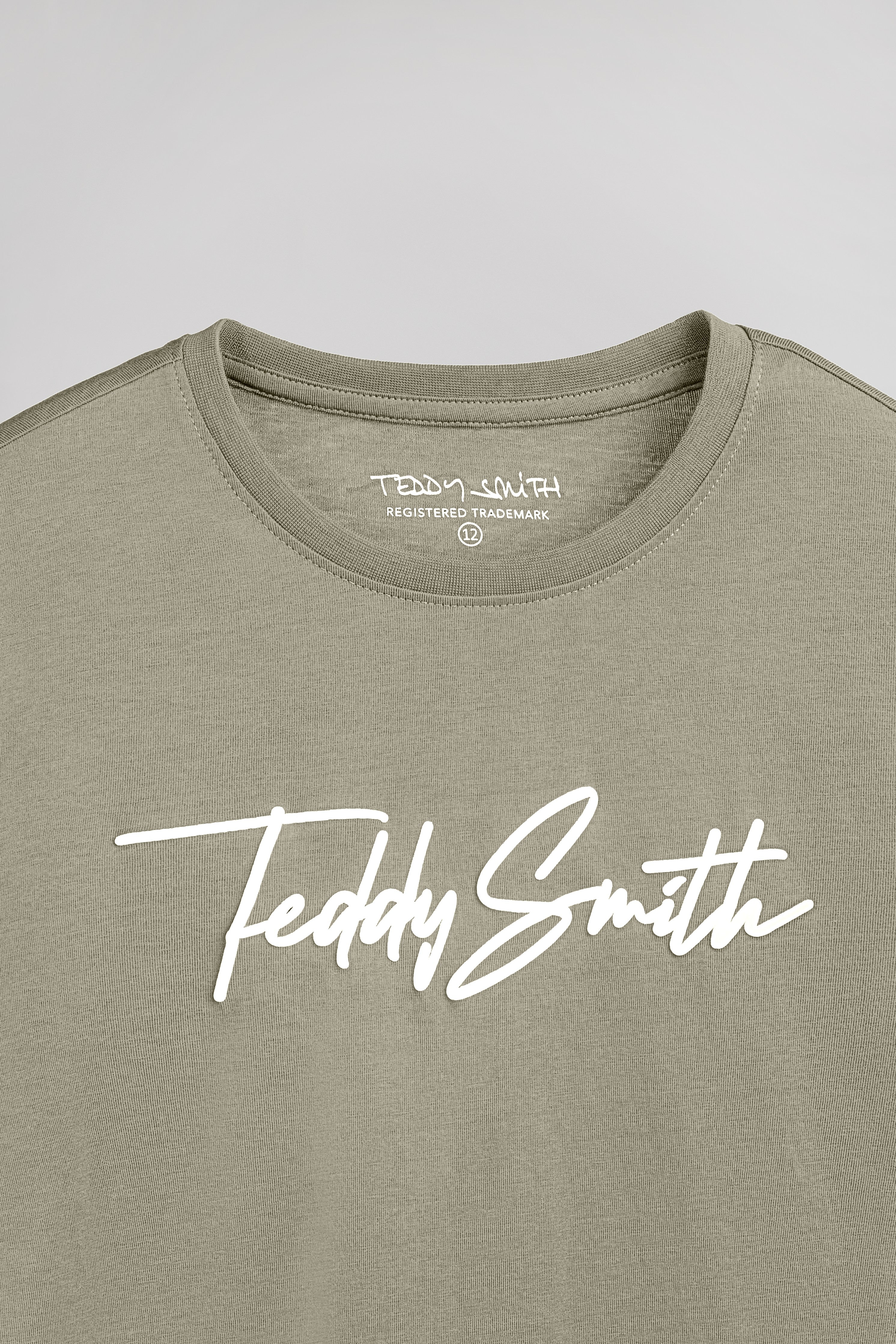 Teddy Smith T-Evan MC JR t-shirt garçon kaki coton