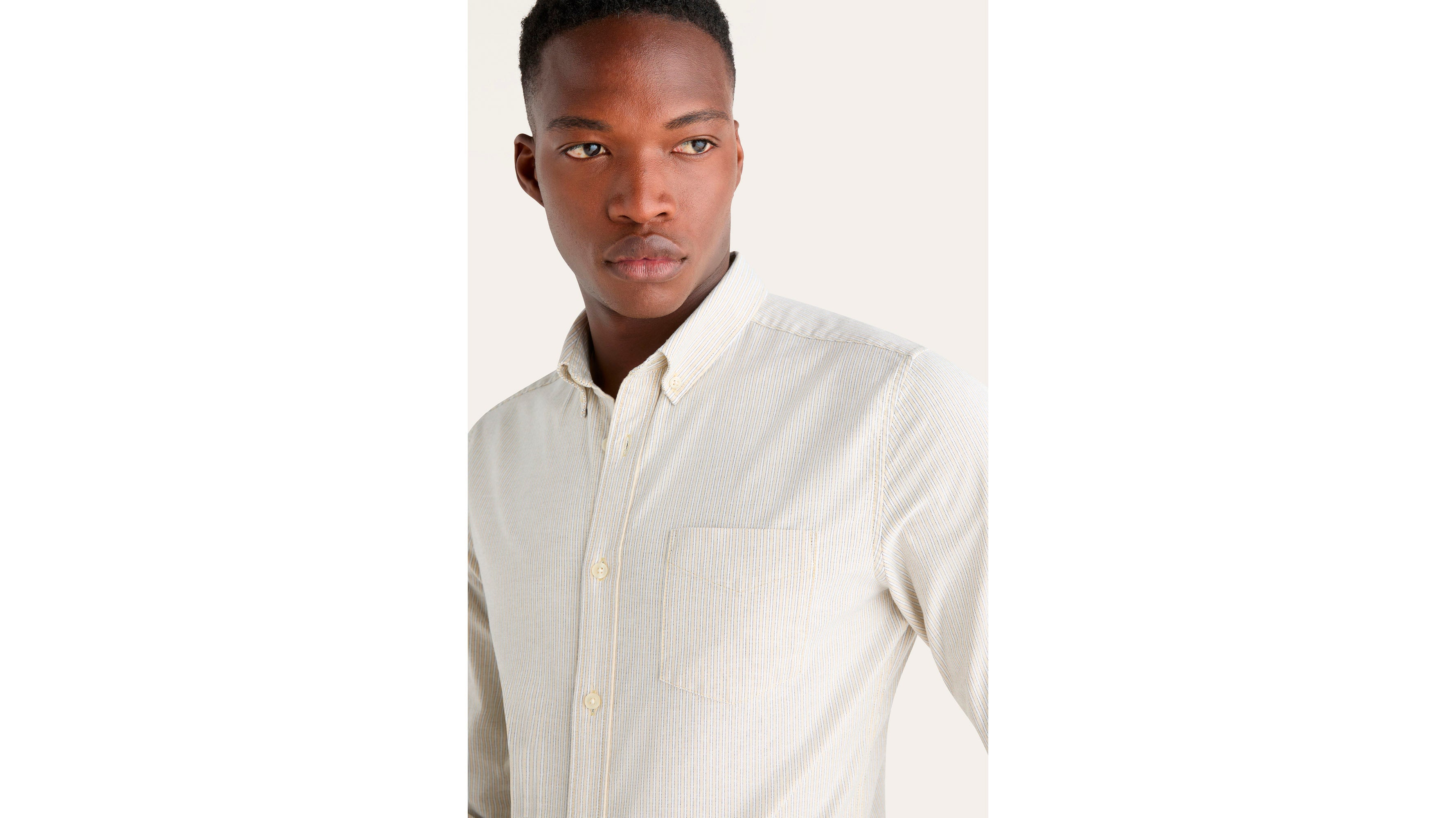 Dockers Oxford chemise slim jaune stretch