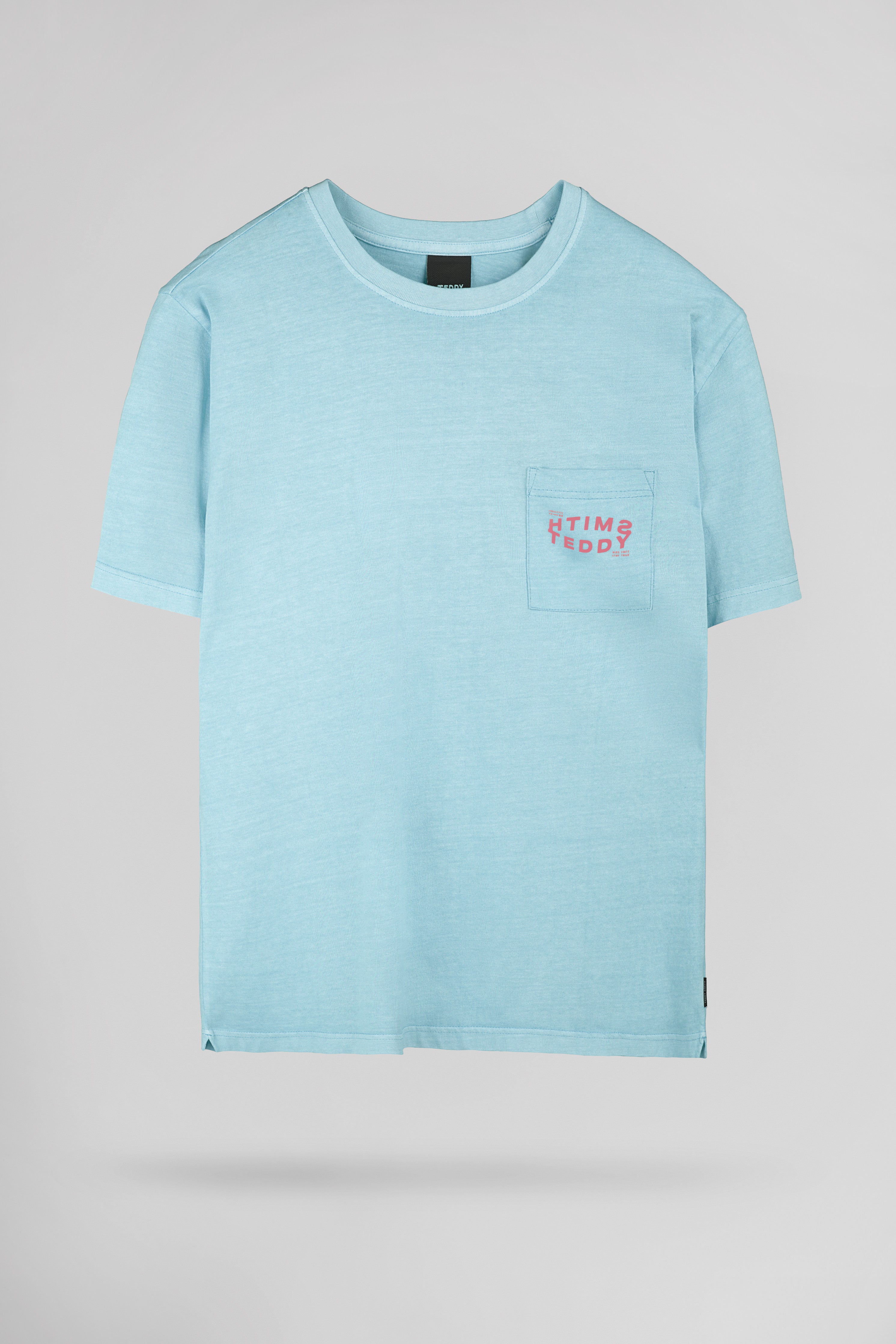 Teddy Smith T-Squad MC t-shirt large Bleu Lagon délavé