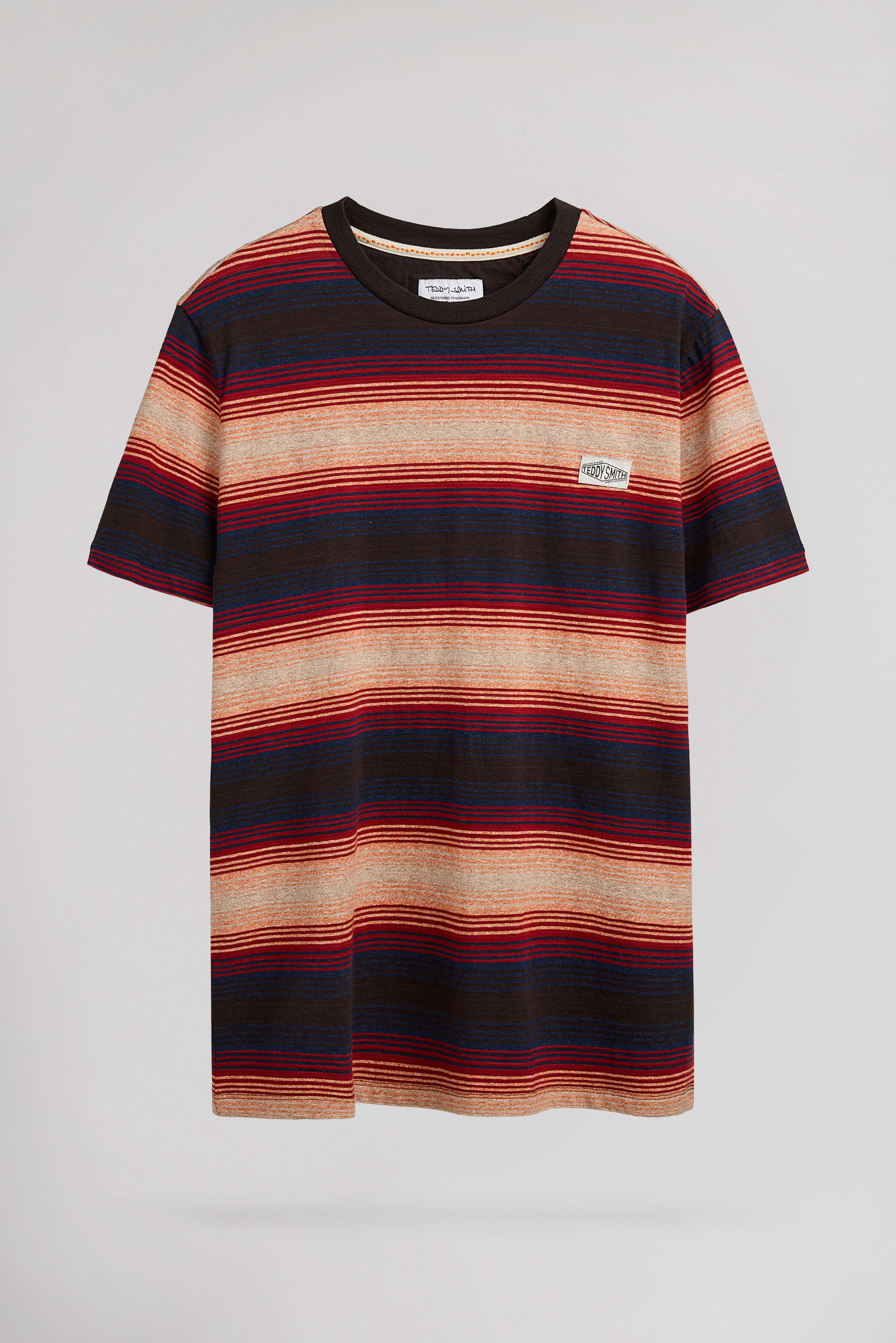 Teddy Smith T-Corey MC t-shirt homme marron foncé uni
