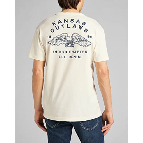Lee Graphic Tee t-shirt homme écru XL imprimé