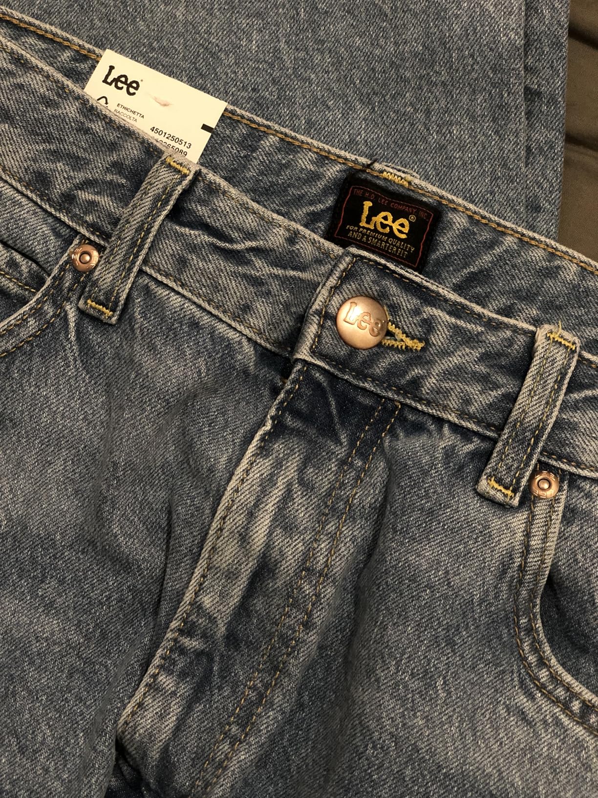 Lee Rider Loose jean femme Blue Koi 28W/31L ample