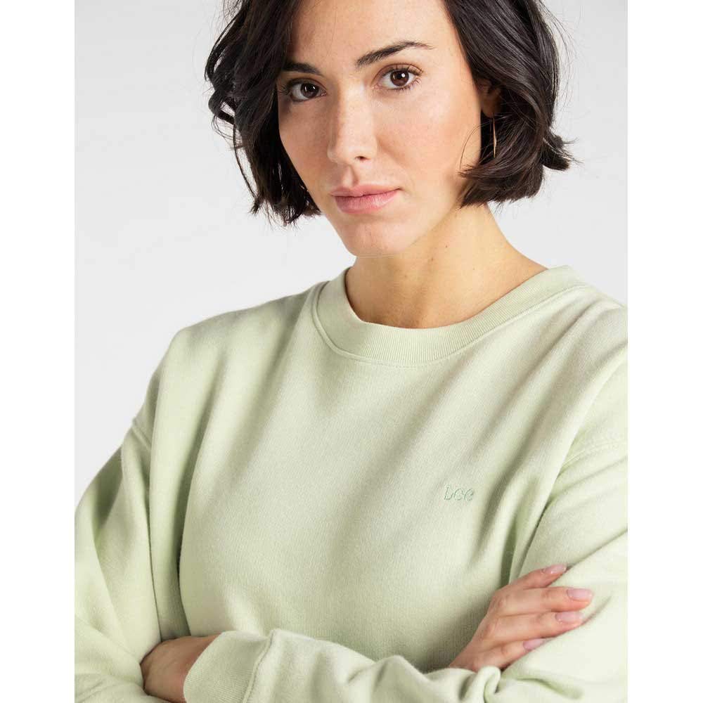 Lee Crew sweat femme col rond molleton coton