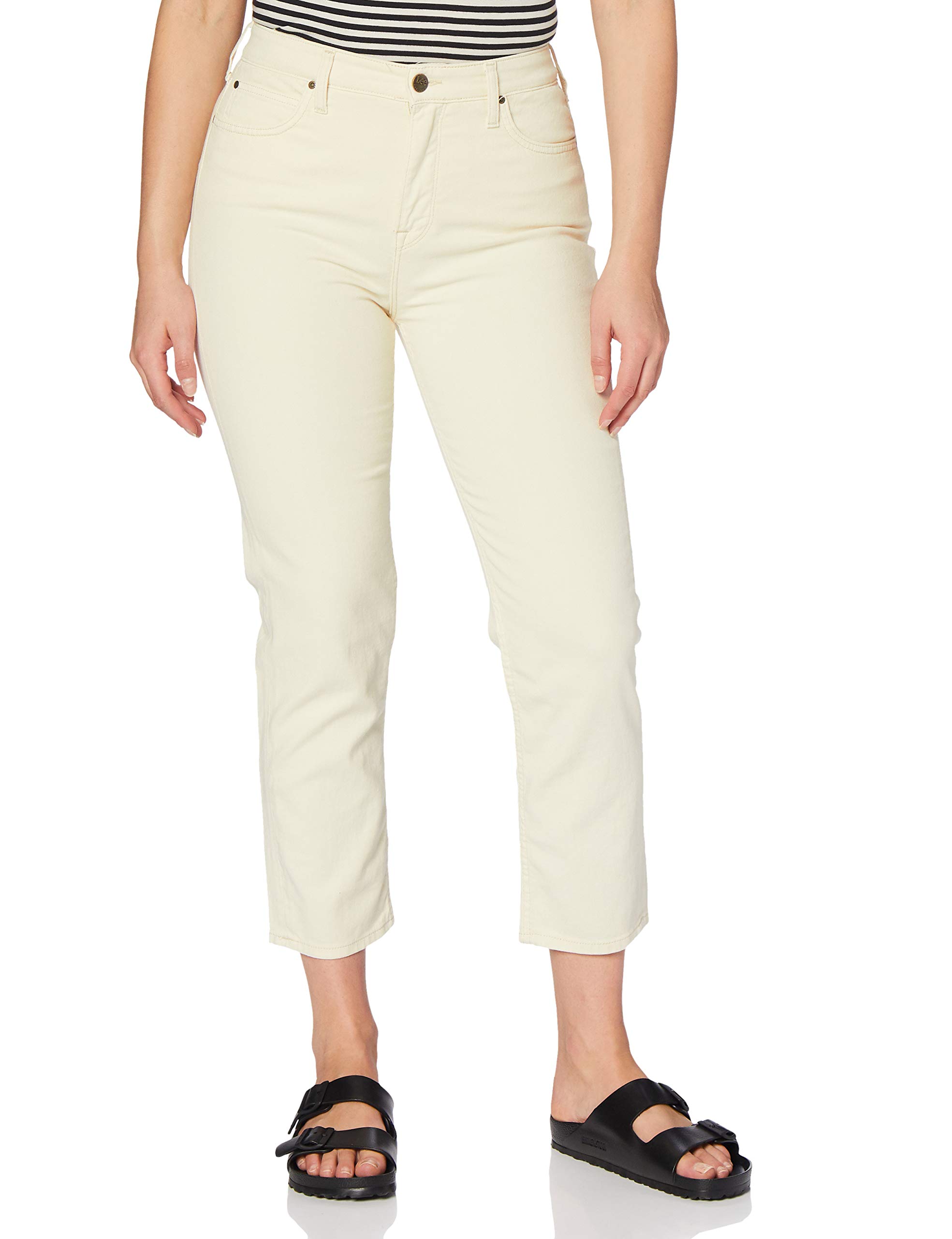 Lee Carol Ecru jean femme 26W 35L toile claire