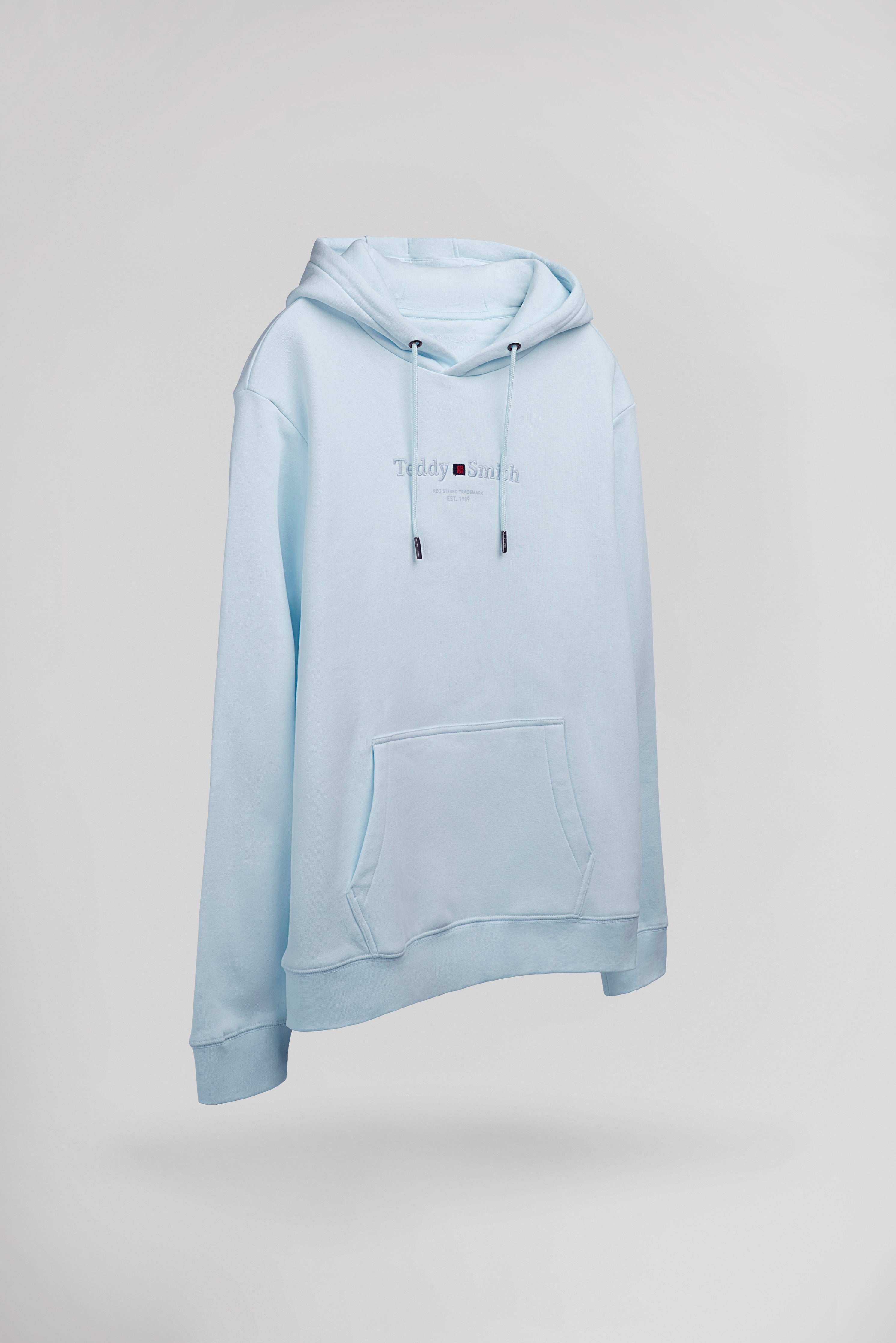 Teddy Smith S-Jim Hoody sweat capuche bleu pastel homme
