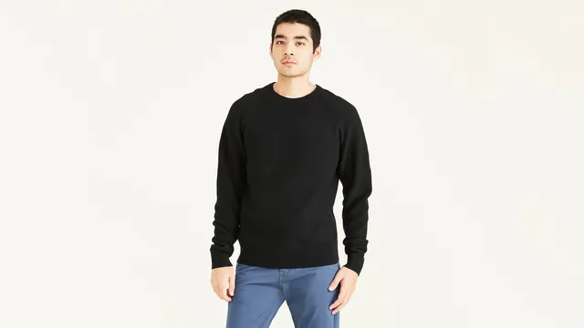Dockers pull col rond regular noir homme