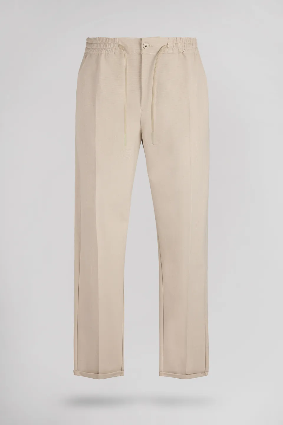 Teddy Smith Pywan 17 pantalon slim beige extensible taille élastique