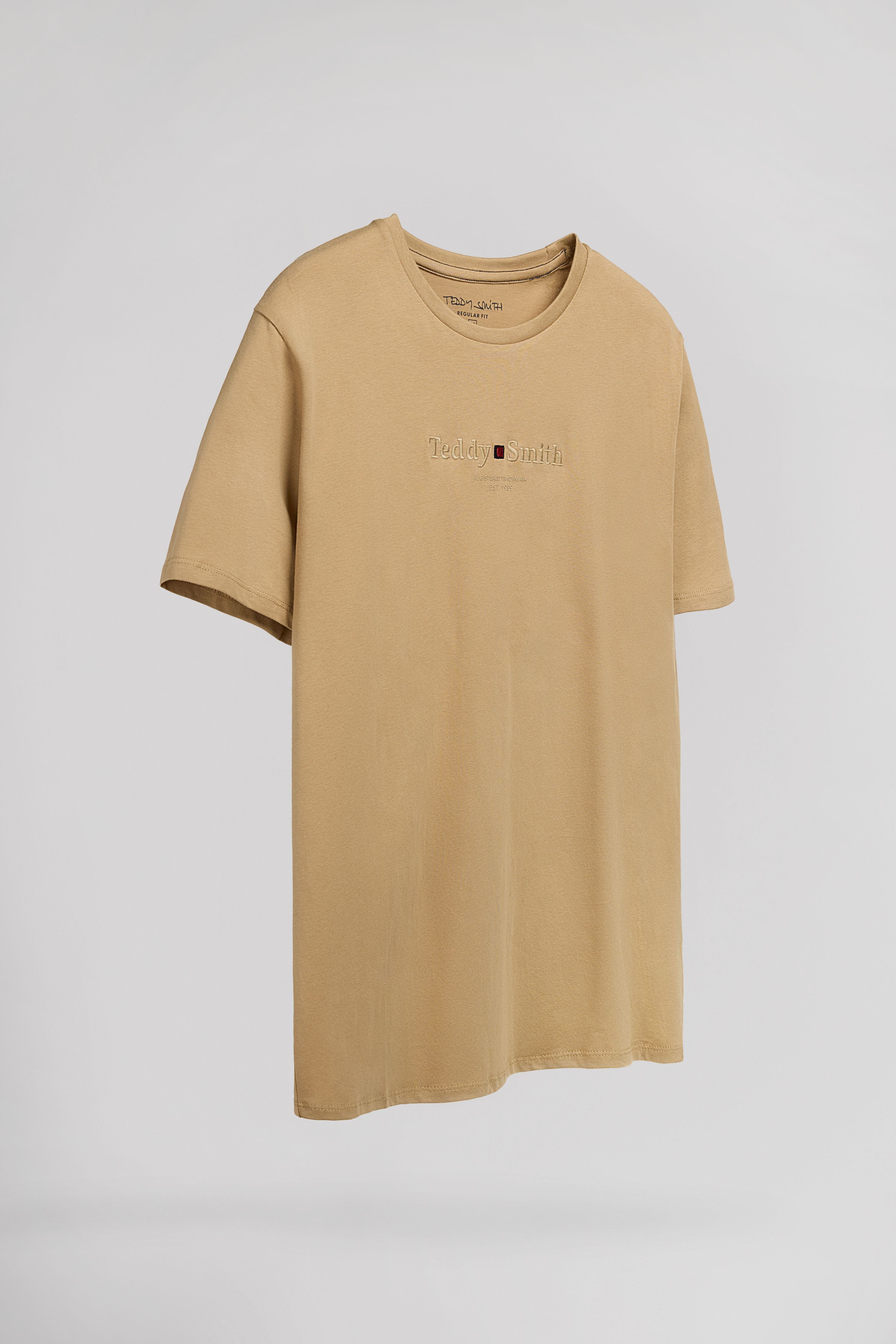 Teddy Smith T-Jim MC t-shirt worker beige 100% coton