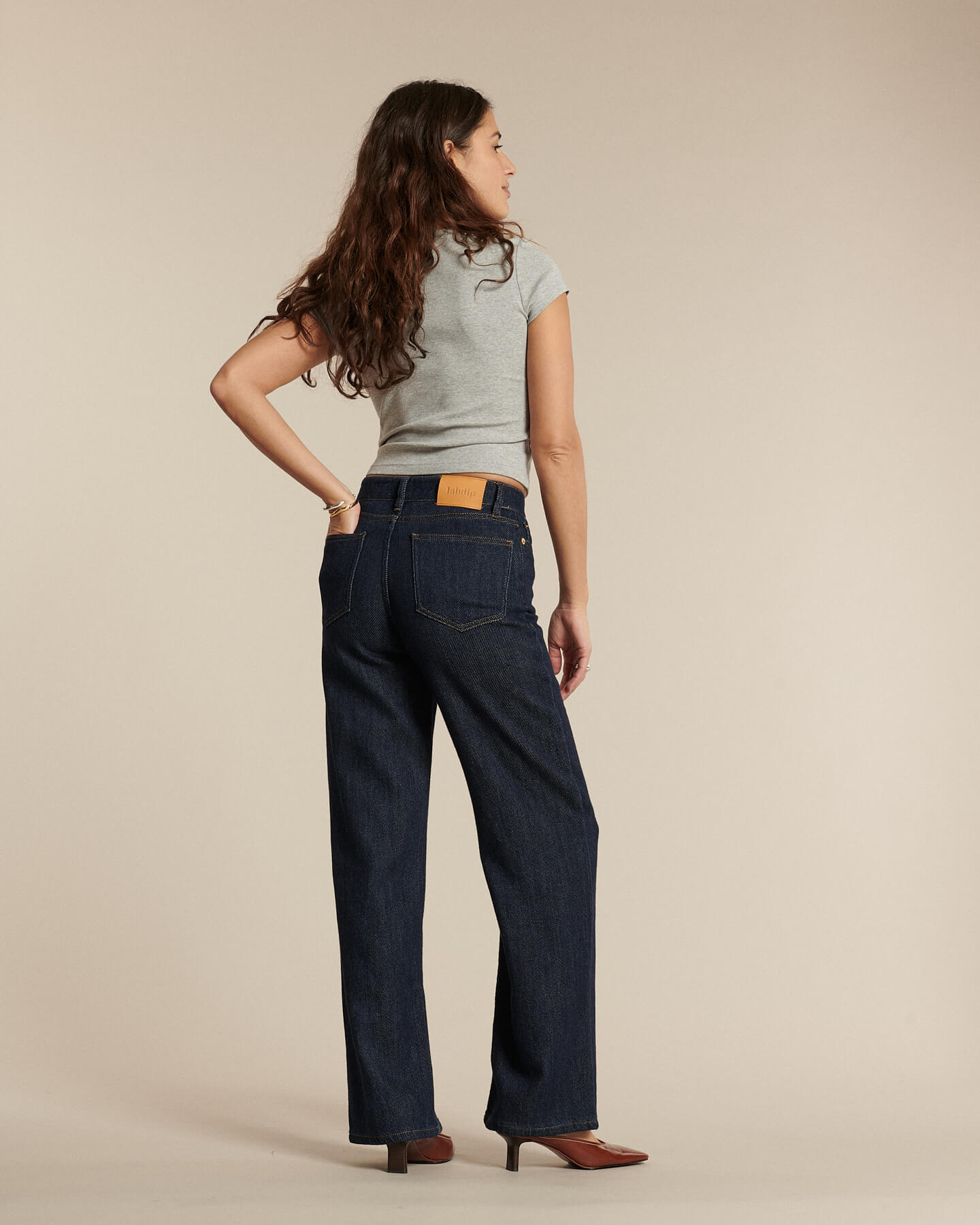Labdip Suffren Denim 3D jean droit large bleu brut