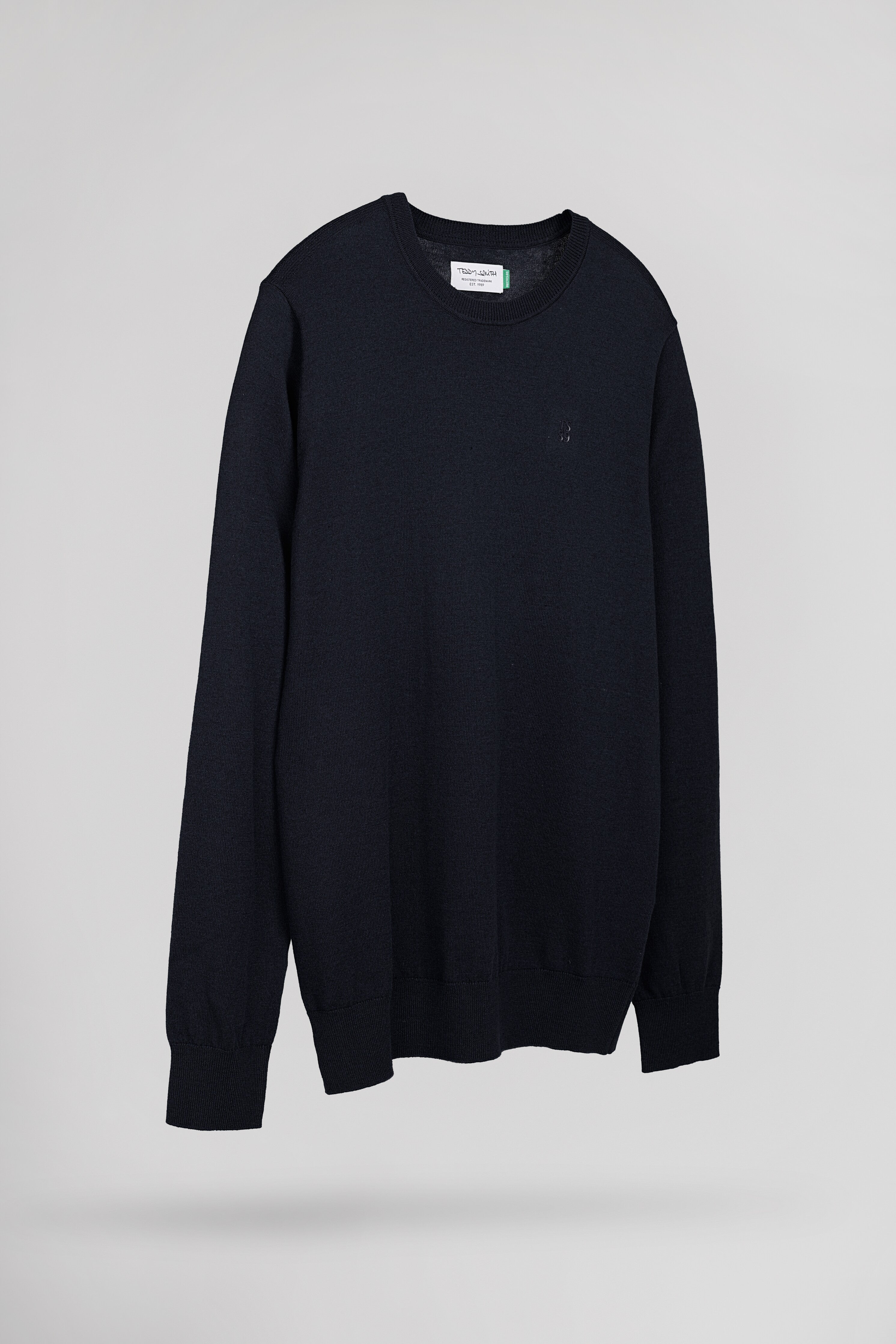 Teddy Smith P-Martino pull bleu marine chiné homme slim