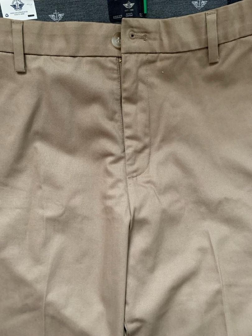 Dockers Signature Iron Free chino slim beige à pli