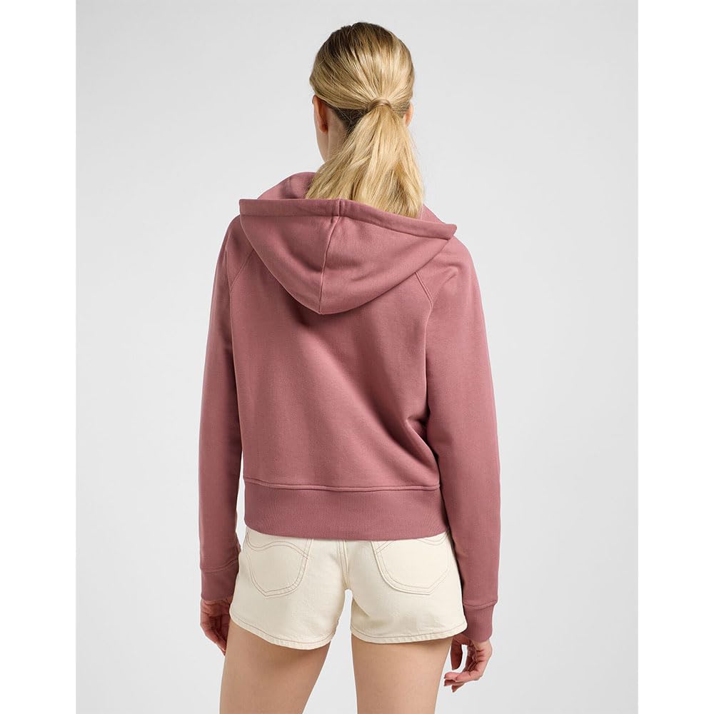 Lee Zip Through Hoodie sweat femme écru zippé capuche