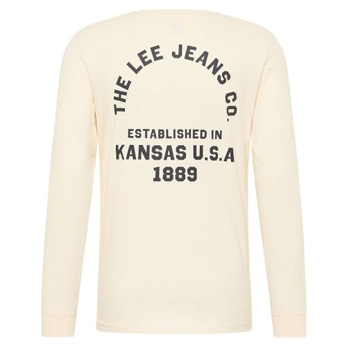 Lee Relaxed LS Tee T-shirt Homme M écru manche longue