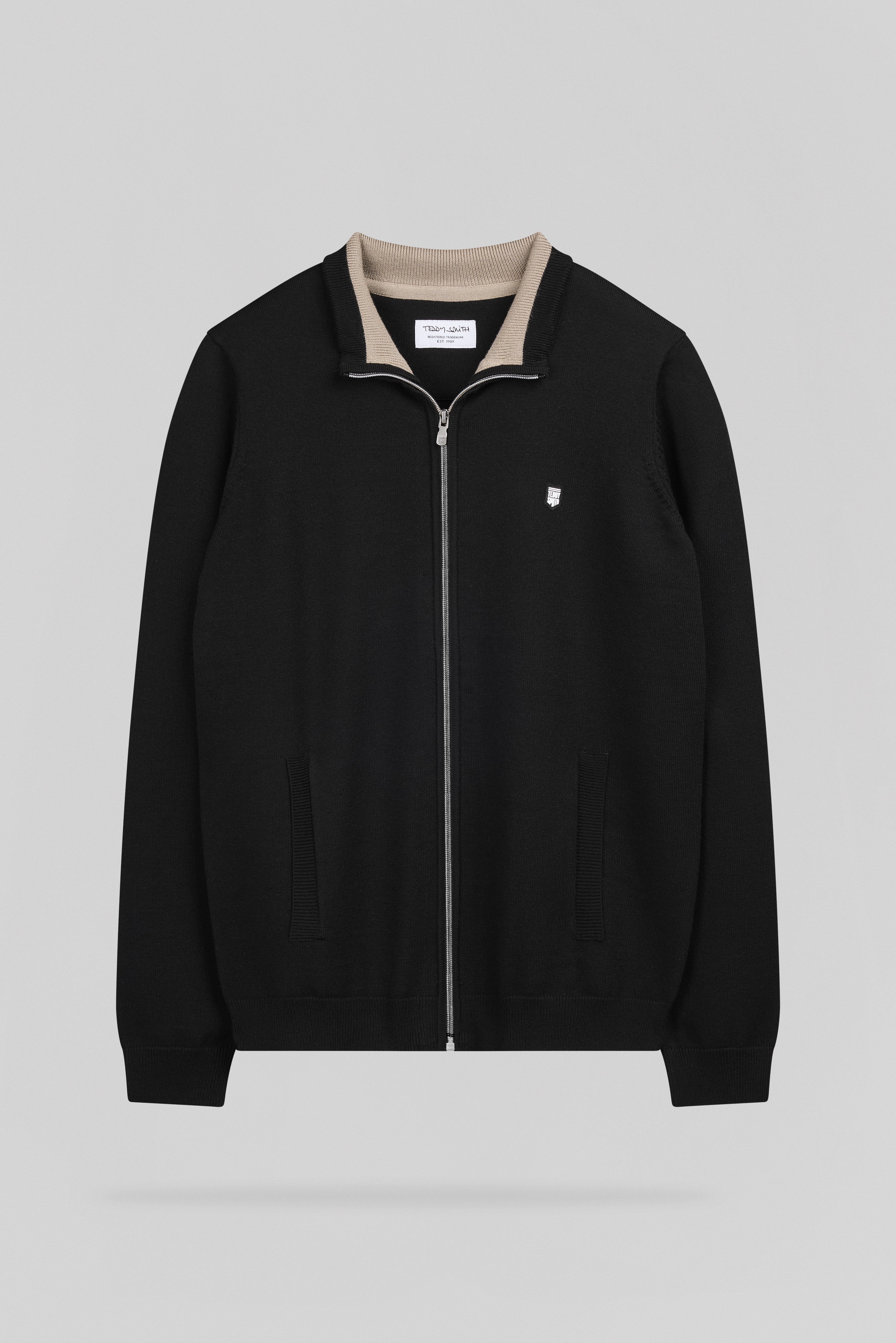 Teddy Smith G-Martyn gilet zippé noir col montant