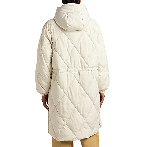 Lee Tampon Long veste femme Ecru XL coupe droite
