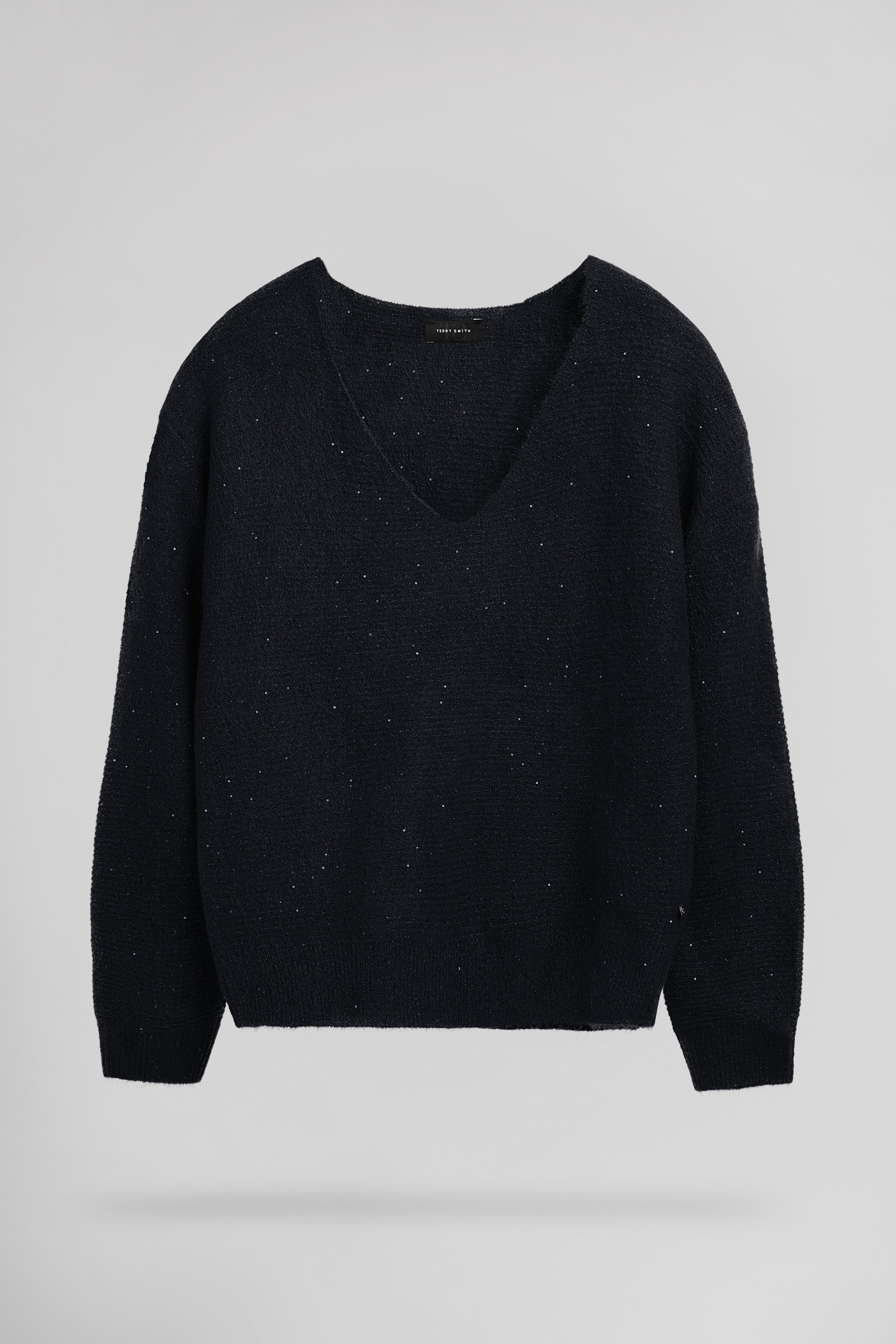Teddy Smith P-Rachel pull femme navy col V